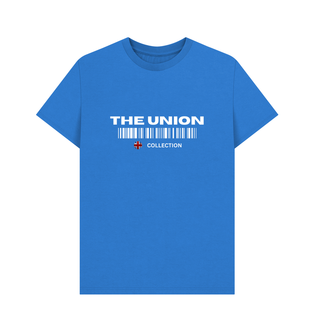 Bright Blue Printed T-shirt Front