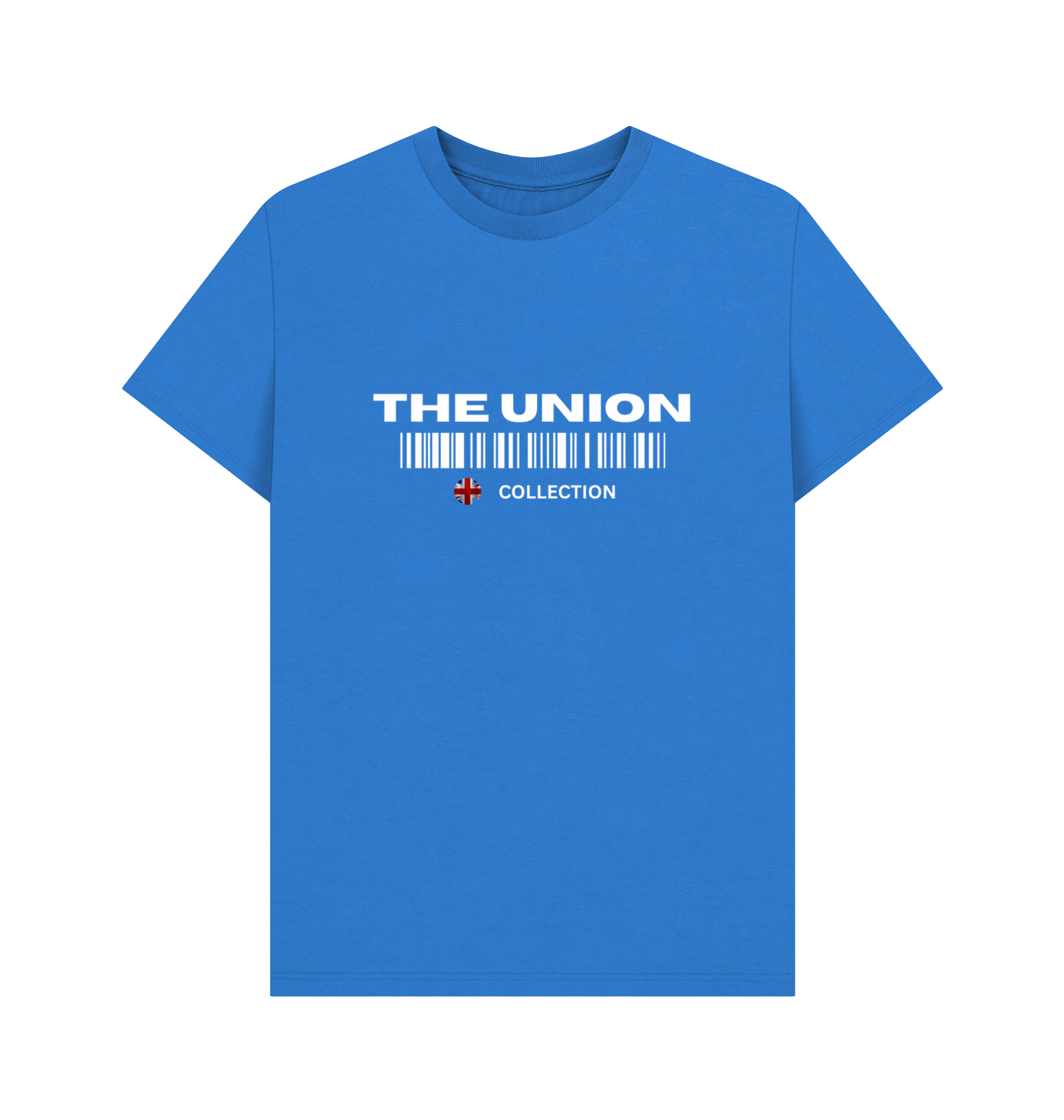 Bright Blue Printed T-shirt Front