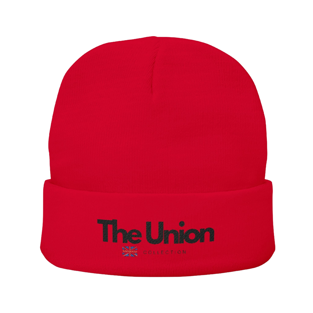 The Union Knit Beanie | Embroidered Cuffed Hat | British Heritage Winter Cap