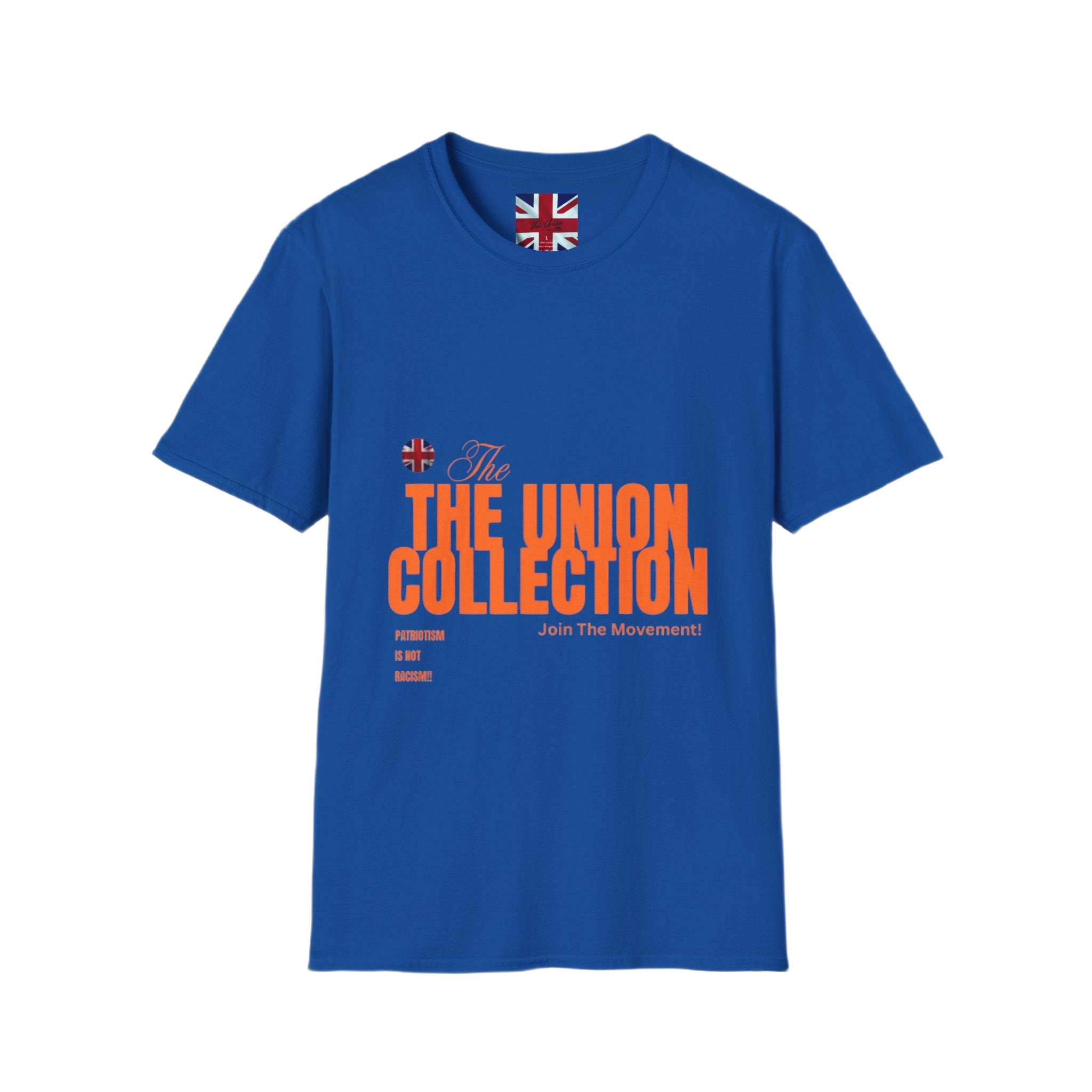 The Union Collection T-Shirt | Retro Orange Graphic Tee | British Streetwear Statement Top