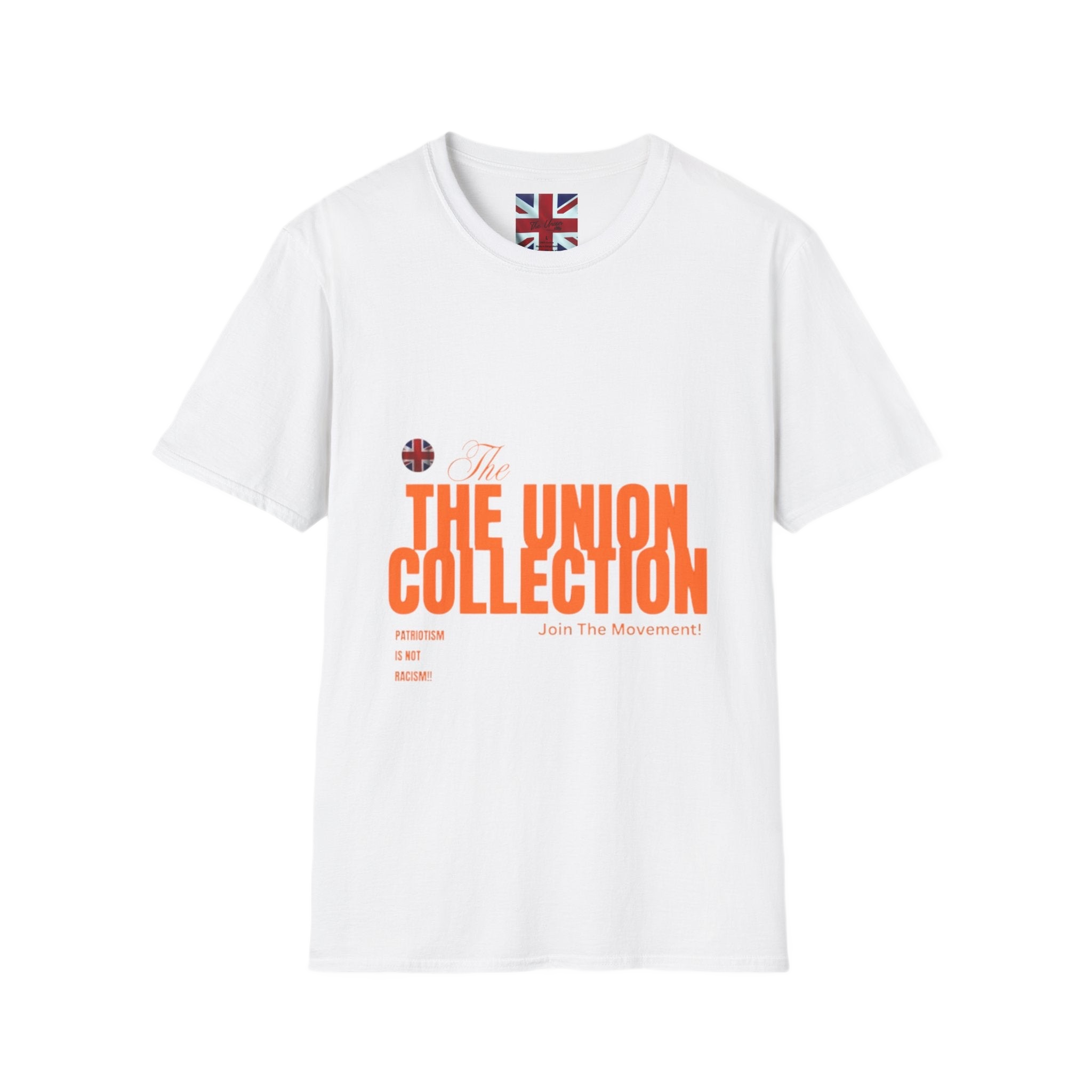 The Union Collection T-Shirt | Retro Orange Graphic Tee | British Streetwear Statement Top