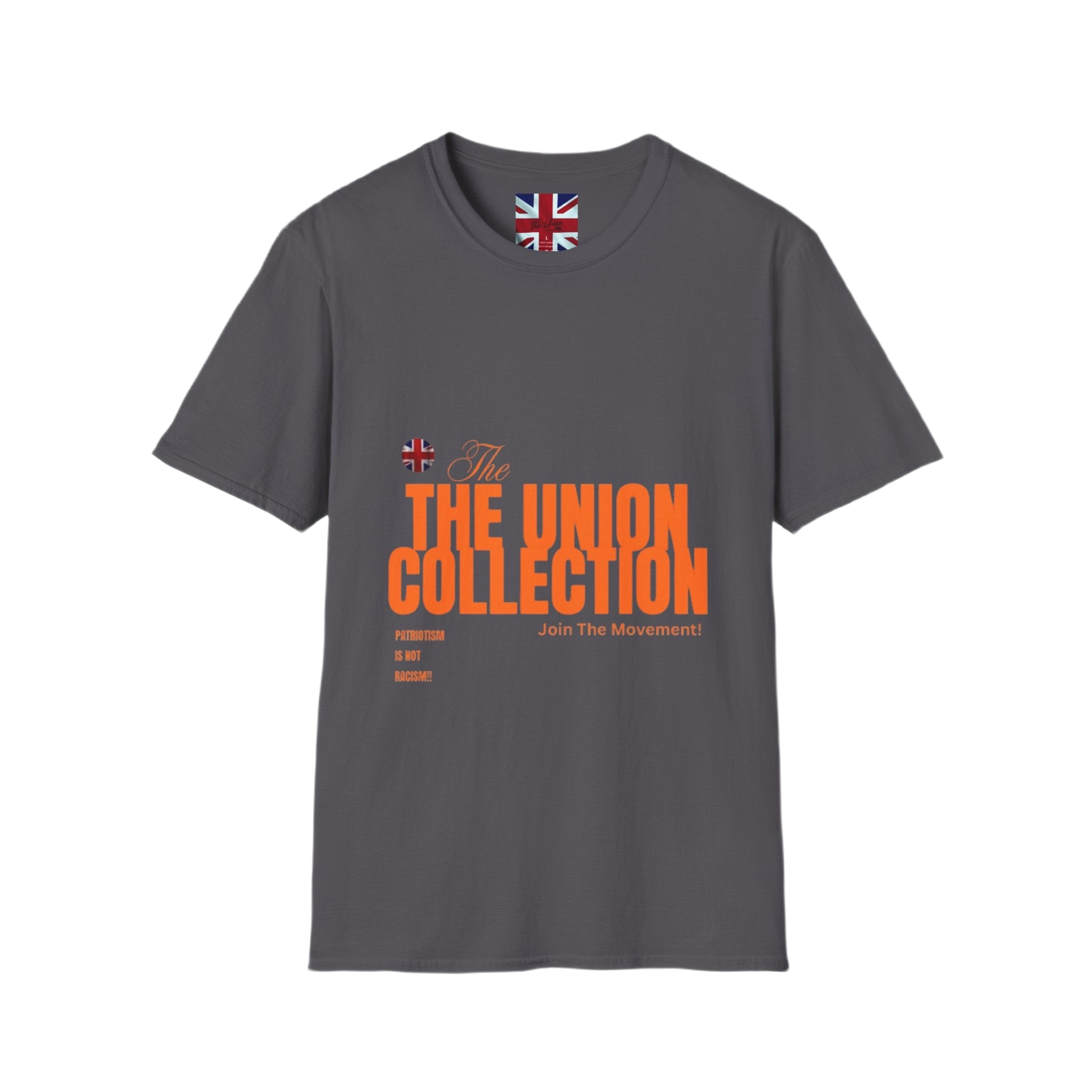 The Union Collection T-Shirt | Retro Orange Graphic Tee | British Streetwear Statement Top