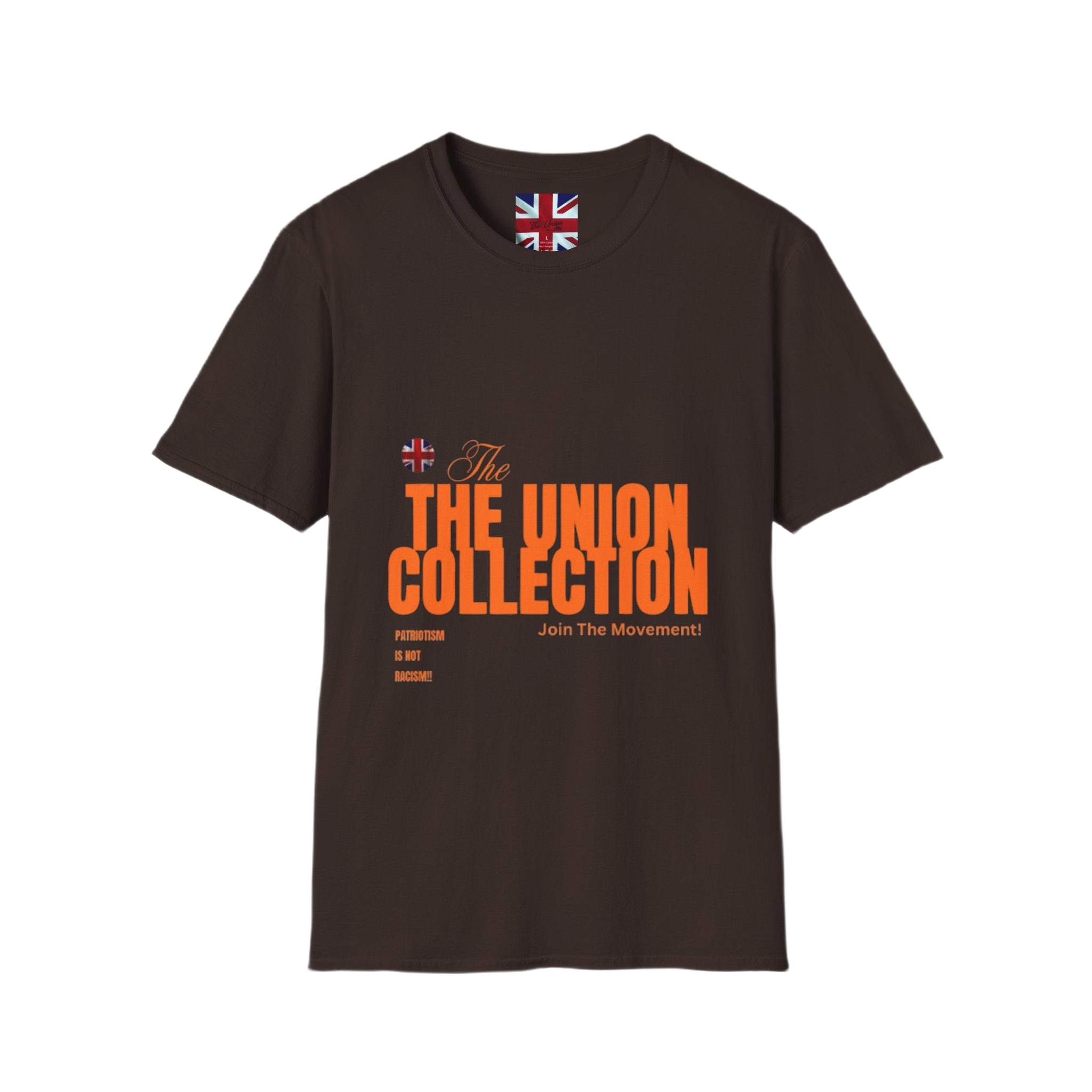The Union Collection T-Shirt | Retro Orange Graphic Tee | British Streetwear Statement Top