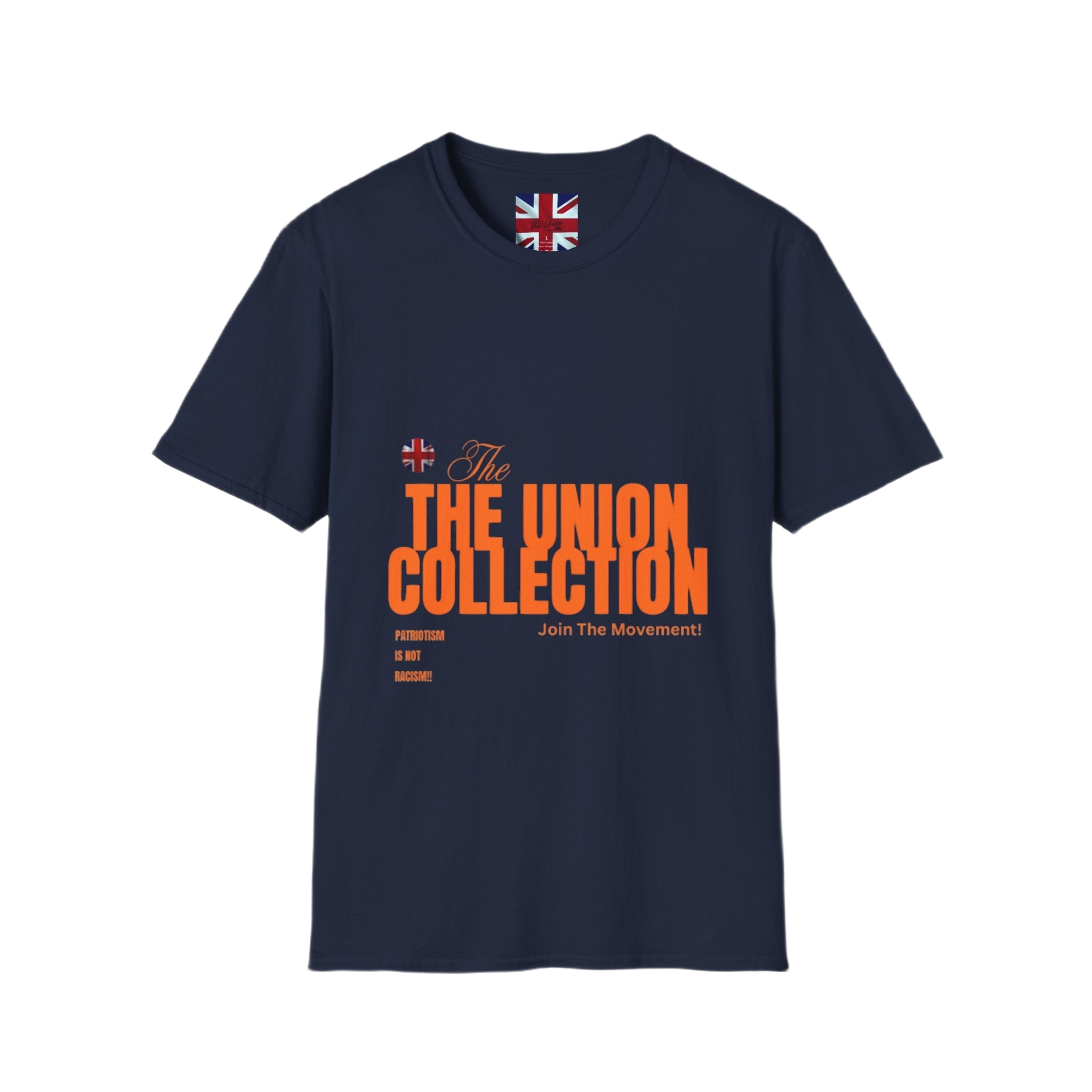 The Union Collection T-Shirt | Retro Orange Graphic Tee | British Streetwear Statement Top