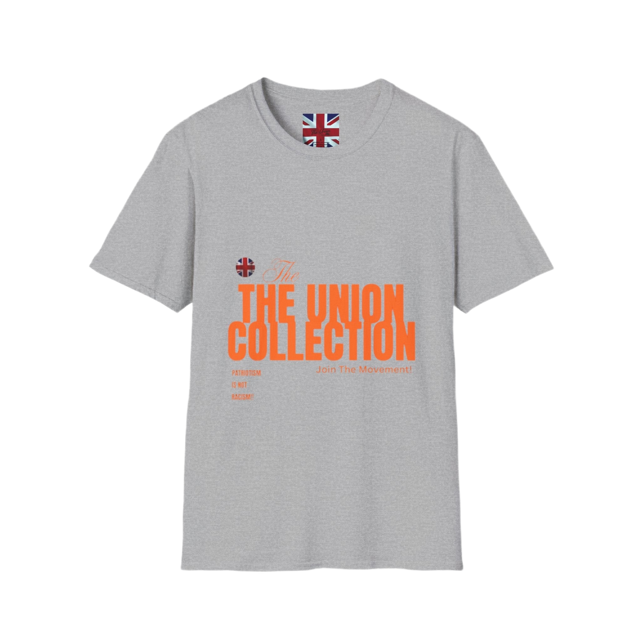 The Union Collection T-Shirt | Retro Orange Graphic Tee | British Streetwear Statement Top