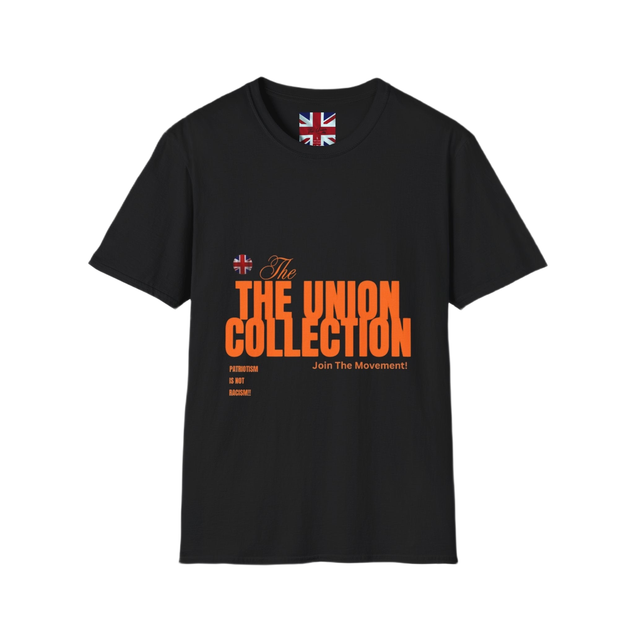 The Union Collection T-Shirt | Retro Orange Graphic Tee | British Streetwear Statement Top