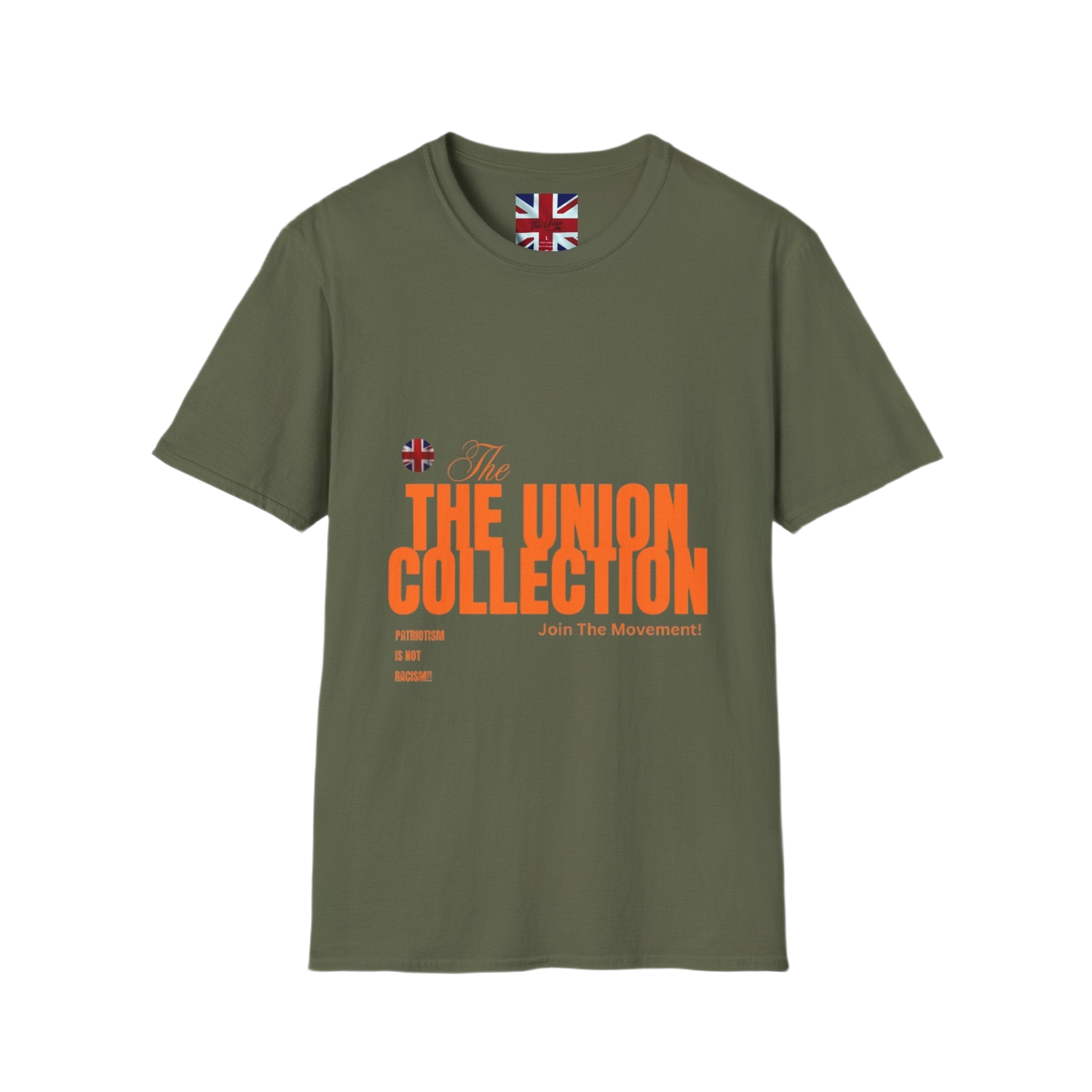 The Union Collection T-Shirt | Retro Orange Graphic Tee | British Streetwear Statement Top