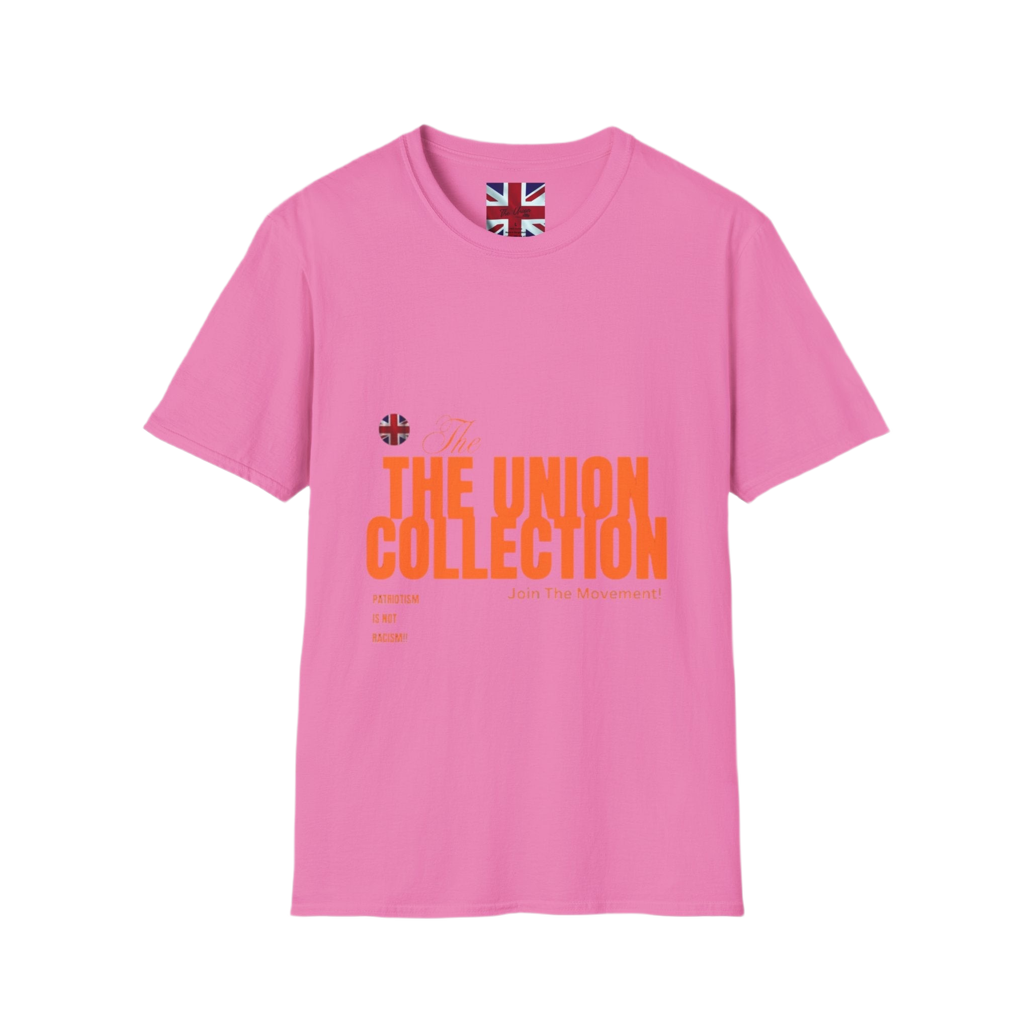 The Union Collection T-Shirt | Retro Orange Graphic Tee | British Streetwear Statement Top