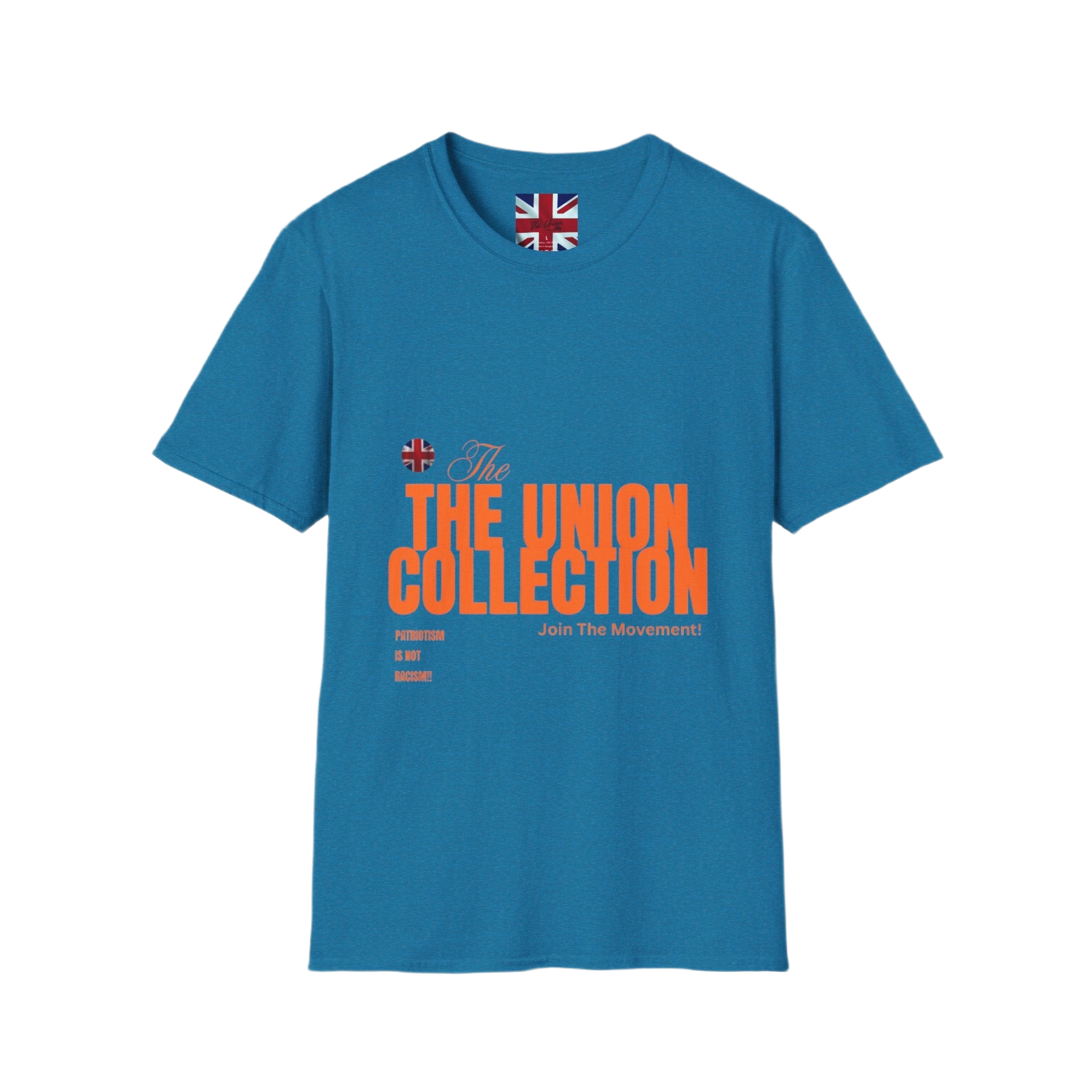 The Union Collection T-Shirt | Retro Orange Graphic Tee | British Streetwear Statement Top