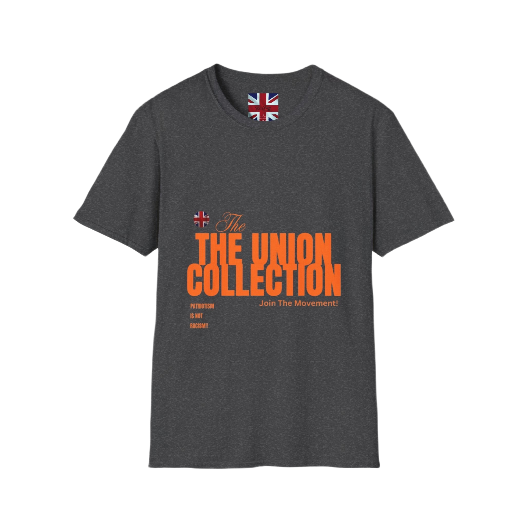 The Union Collection T-Shirt | Retro Orange Graphic Tee | British Streetwear Statement Top