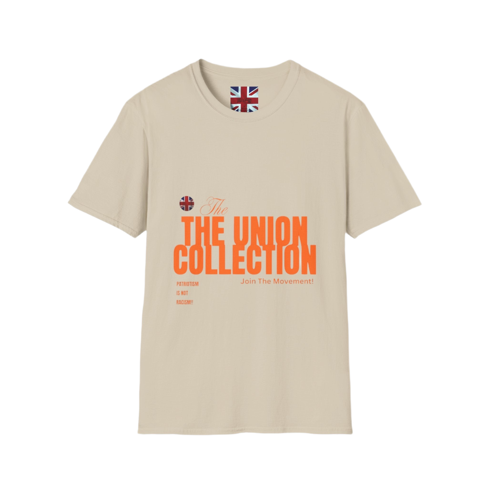 The Union Collection T-Shirt | Retro Orange Graphic Tee | British Streetwear Statement Top