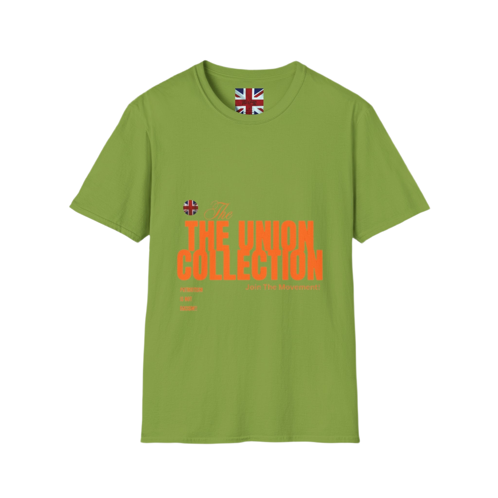 The Union Collection T-Shirt | Retro Orange Graphic Tee | British Streetwear Statement Top