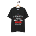 Bound By Blood Rooted In Soil T-Shirt | British Heritage Graphic Tee | Union Motif Statement Top