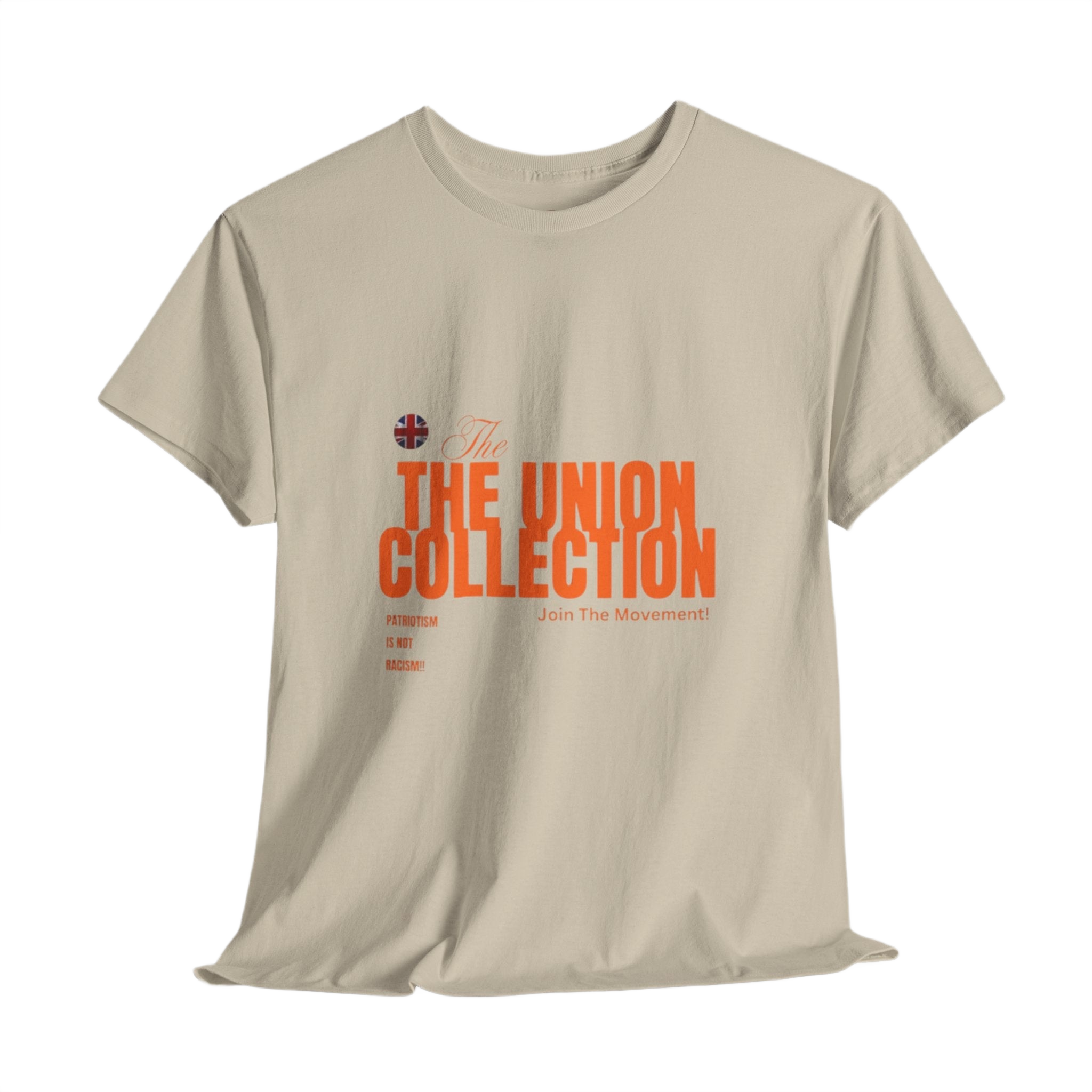 Patriotism Is Not Racism T-Shirt | Union Collection Blue Hand Design | British Political Statement Tee