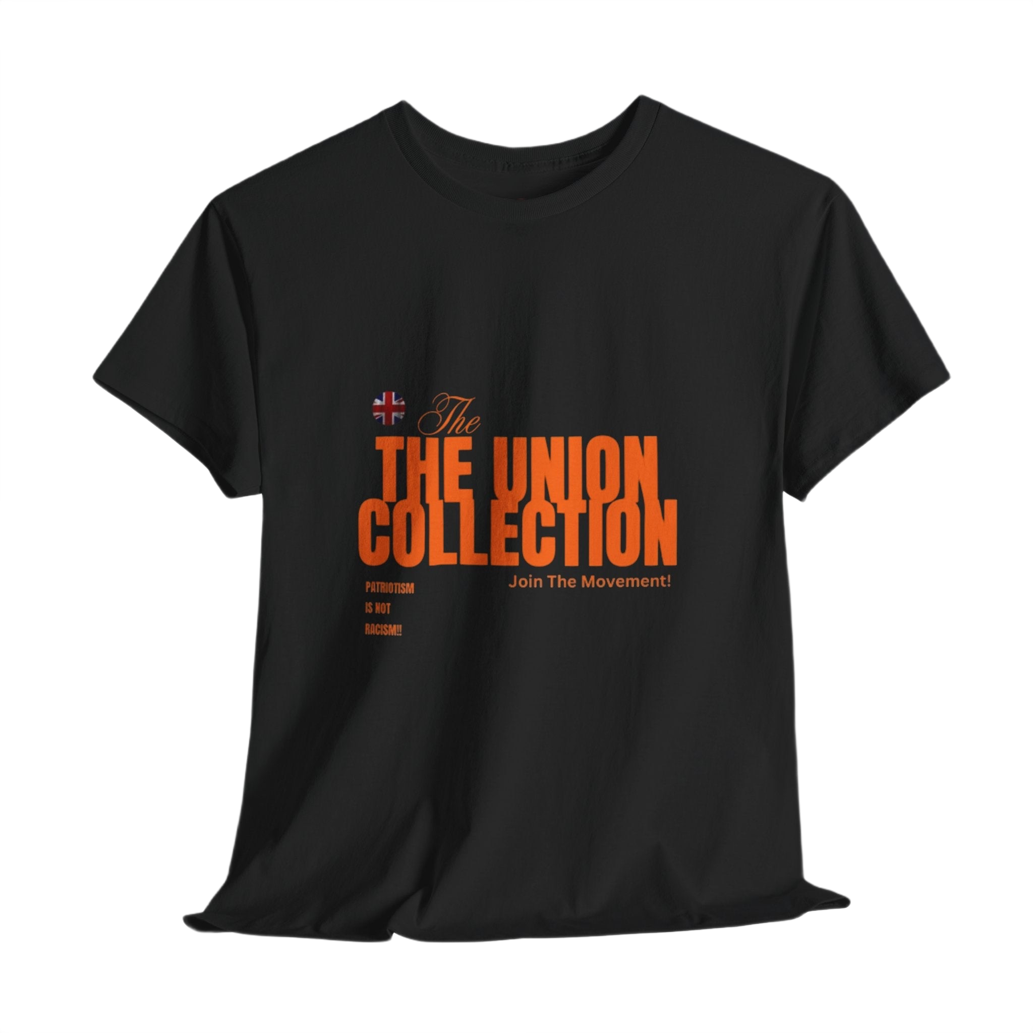 Patriotism Is Not Racism T-Shirt | Union Collection Blue Hand Design | British Political Statement Tee