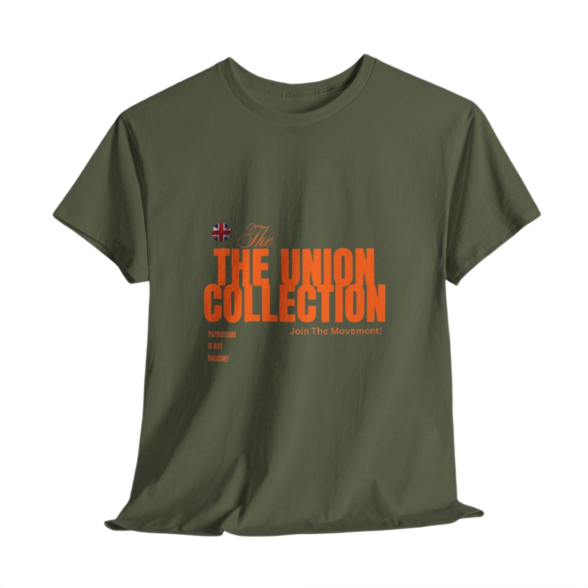 Patriotism Is Not Racism T-Shirt | Union Collection Blue Hand Design | British Political Statement Tee