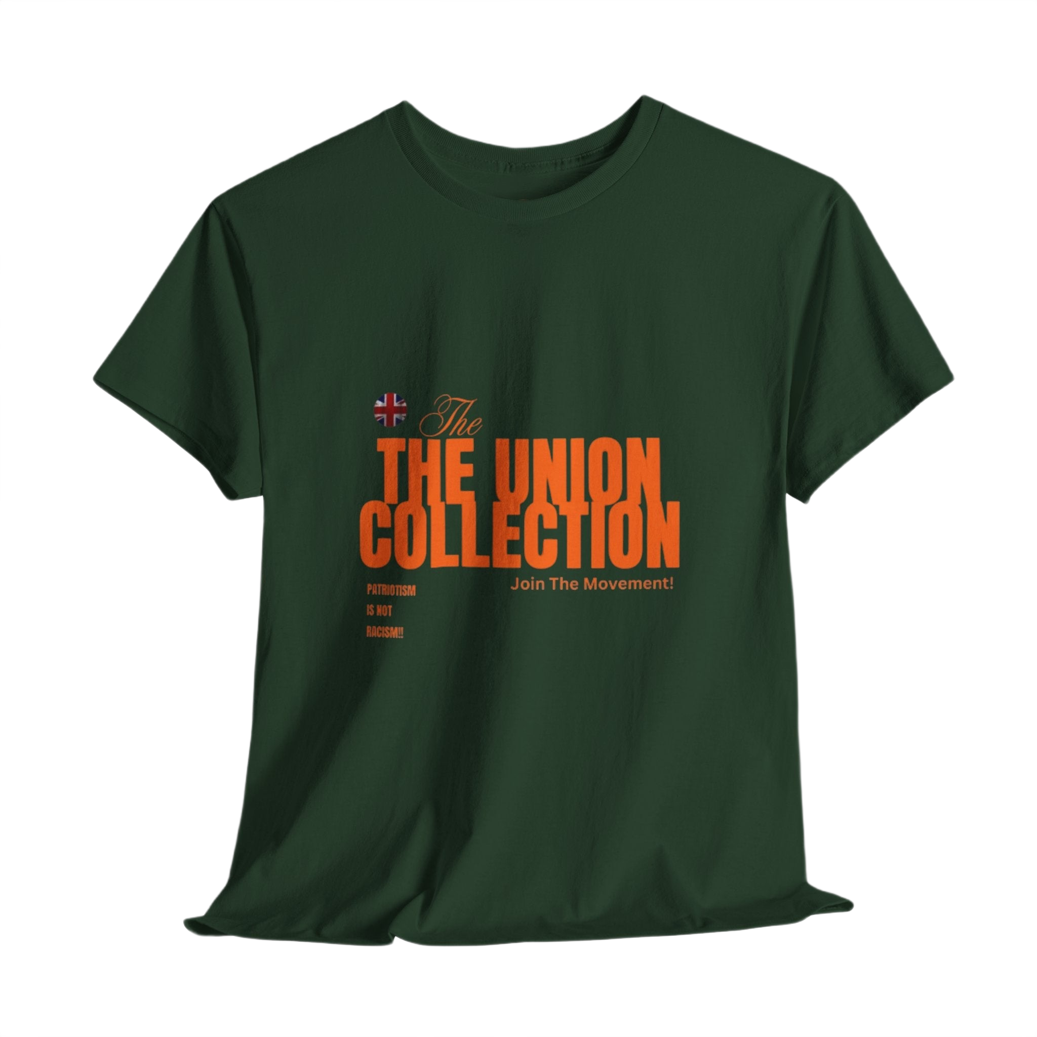 Patriotism Is Not Racism T-Shirt | Union Collection Blue Hand Design | British Political Statement Tee