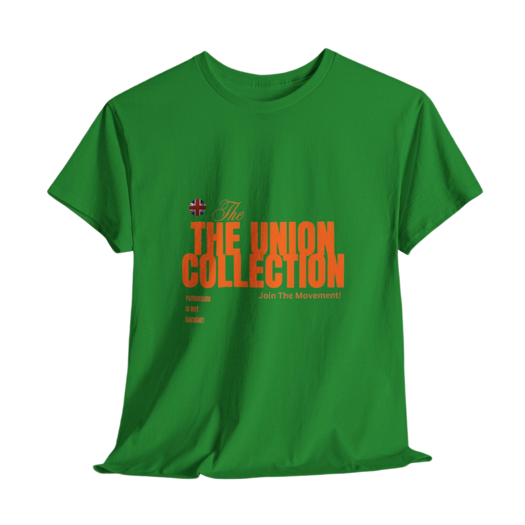 Patriotism Is Not Racism T-Shirt | Union Collection Blue Hand Design | British Political Statement Tee