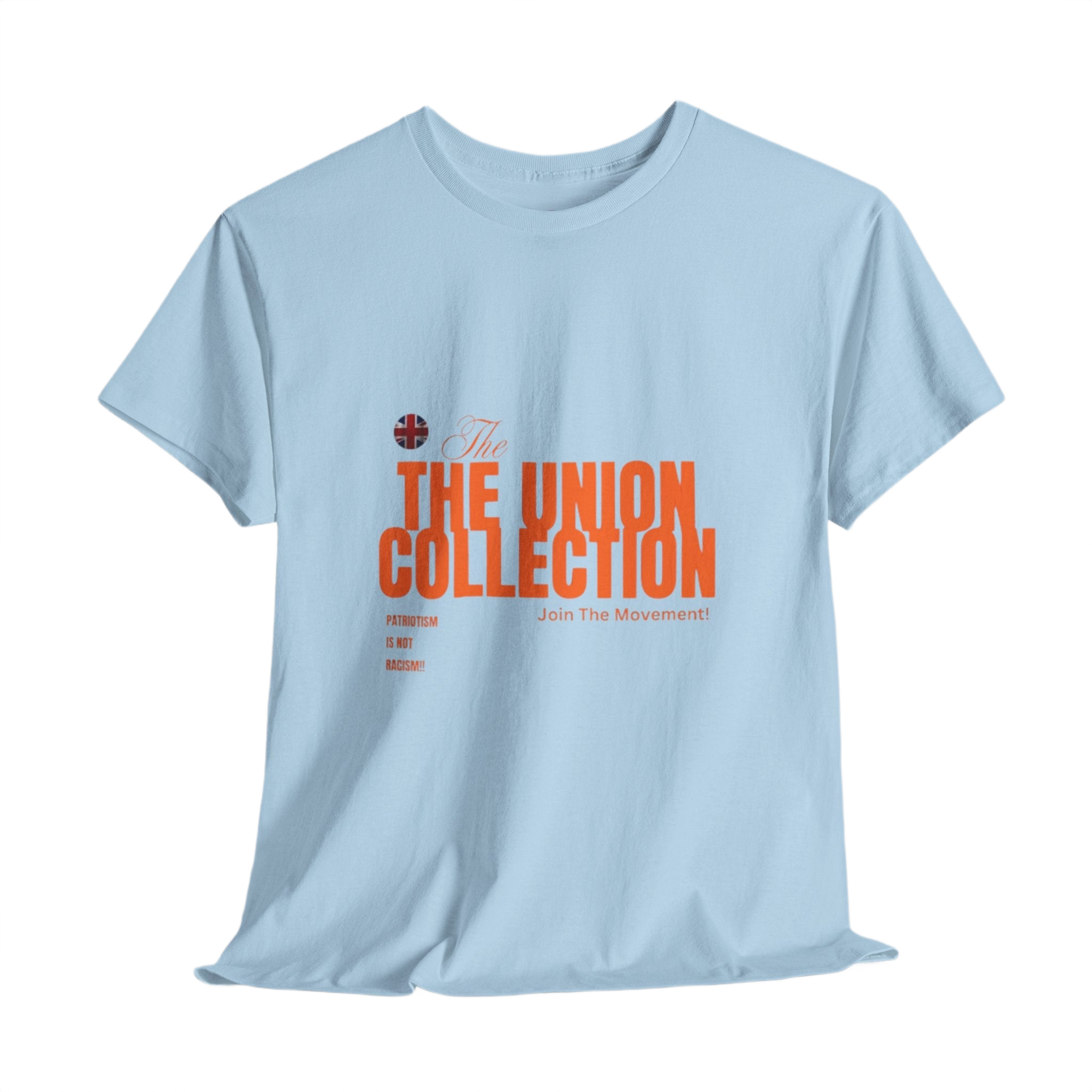 Patriotism Is Not Racism T-Shirt | Union Collection Blue Hand Design | British Political Statement Tee