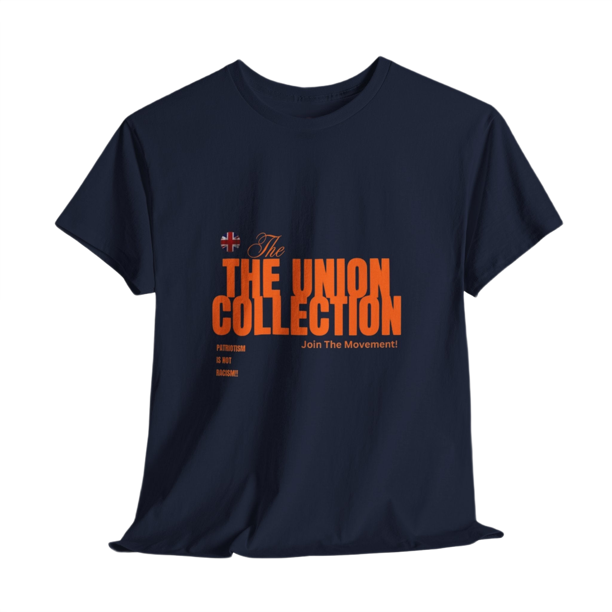 Patriotism Is Not Racism T-Shirt | Union Collection Blue Hand Design | British Political Statement Tee