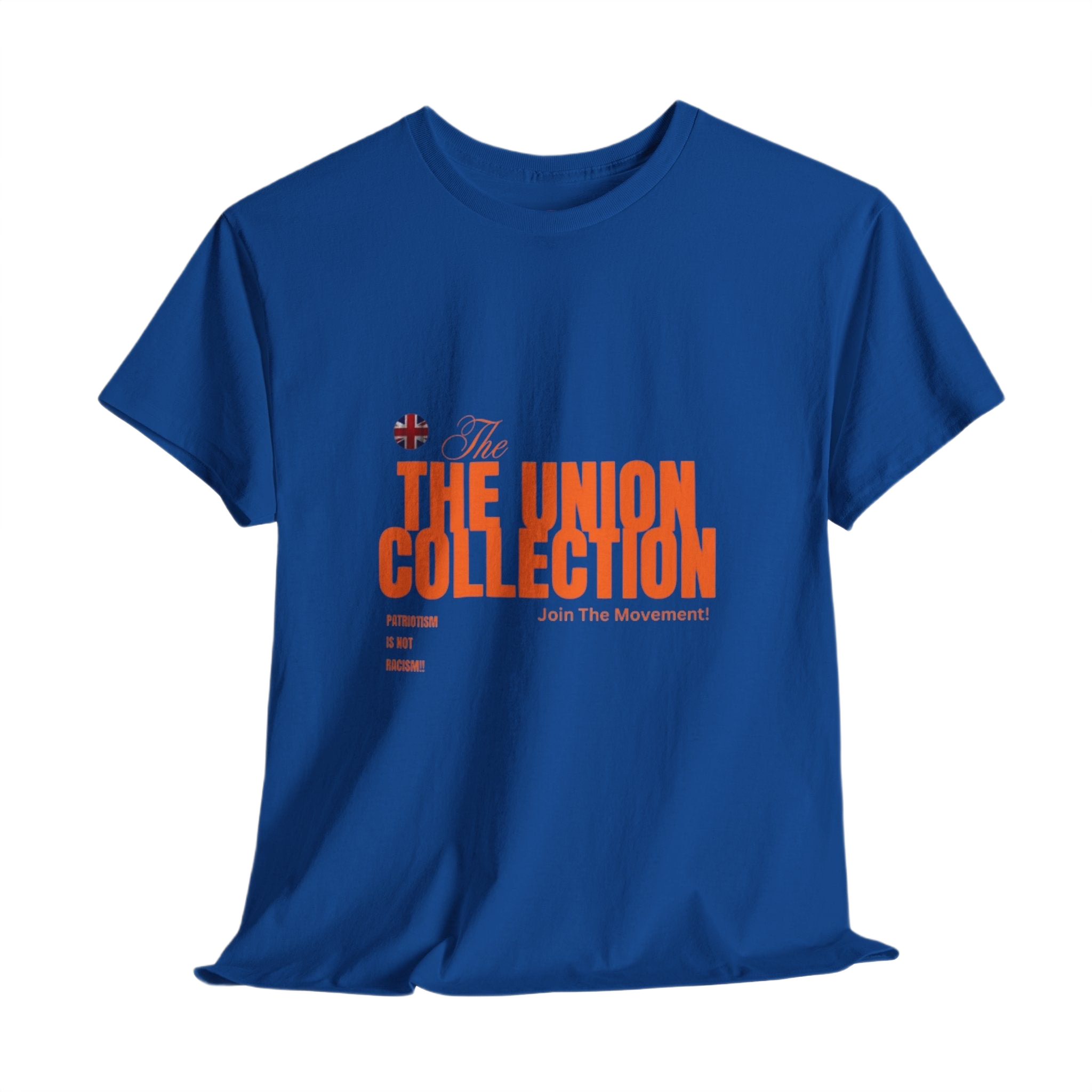 Patriotism Is Not Racism T-Shirt | Union Collection Blue Hand Design | British Political Statement Tee