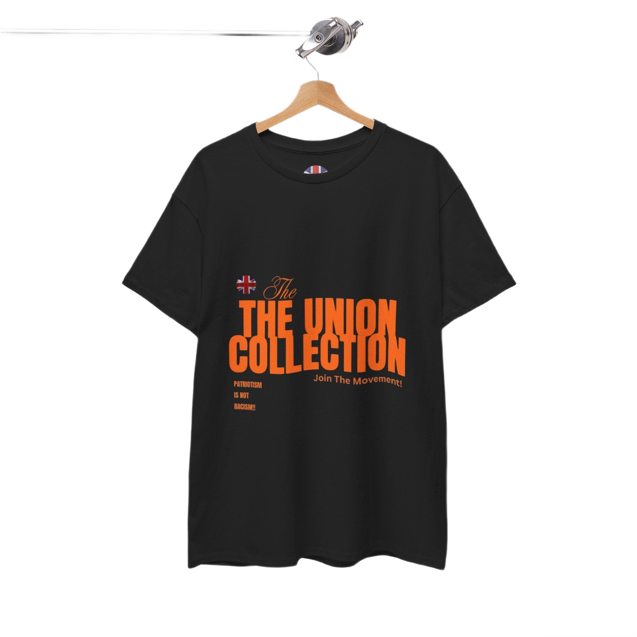 Patriotism Is Not Racism T-Shirt | Union Collection Blue Hand Design | British Political Statement Tee
