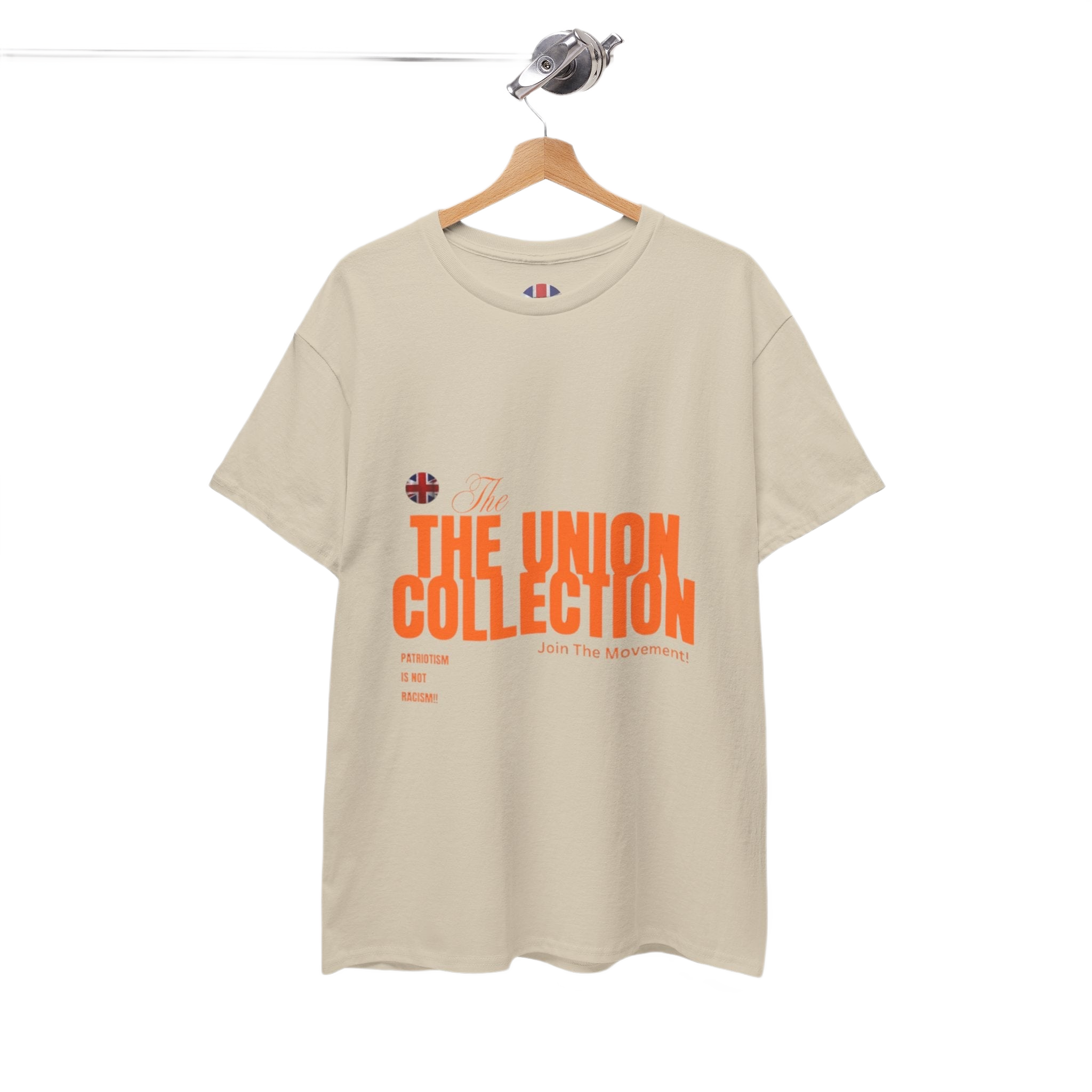 Patriotism Is Not Racism T-Shirt | Union Collection Blue Hand Design | British Political Statement Tee