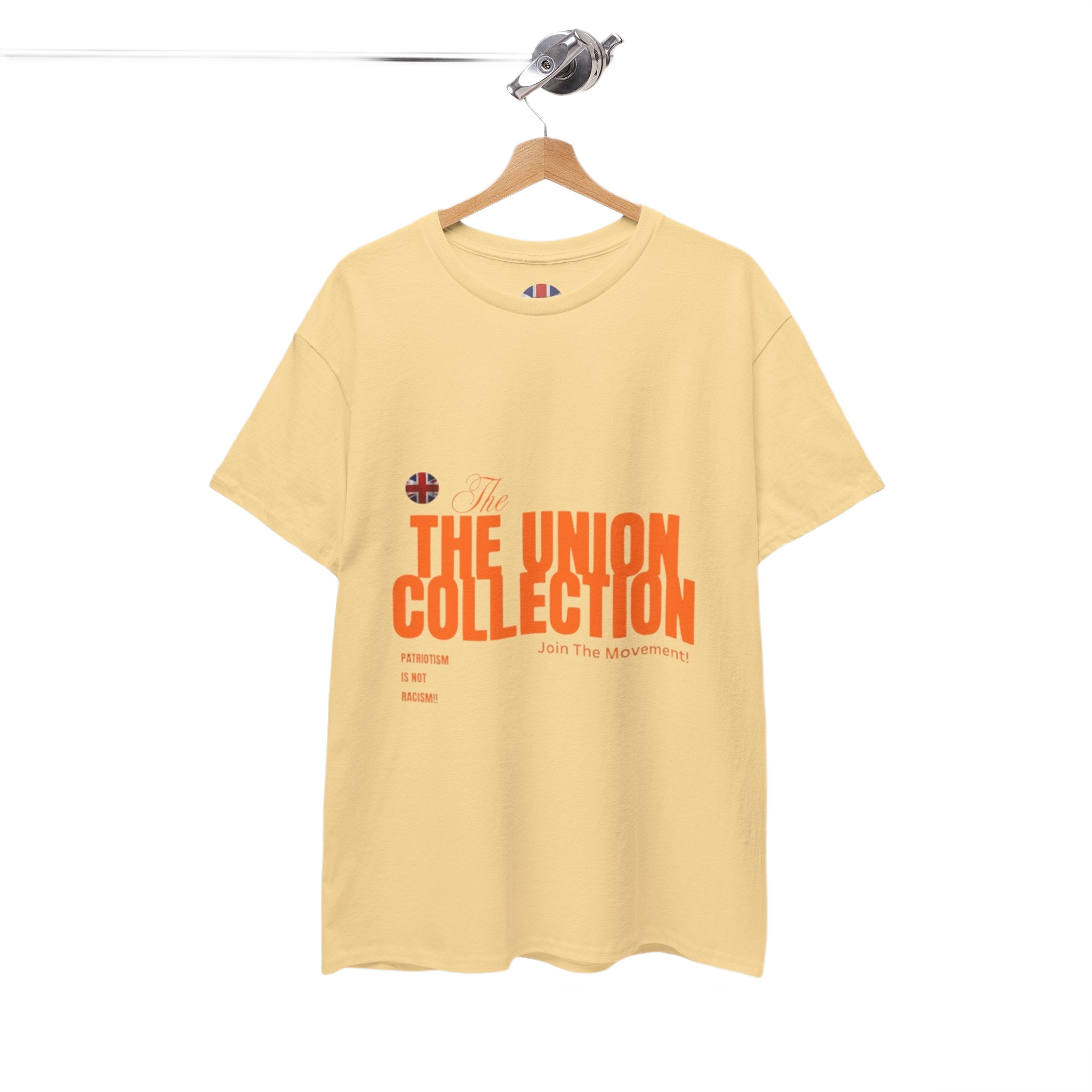 Patriotism Is Not Racism T-Shirt | Union Collection Blue Hand Design | British Political Statement Tee