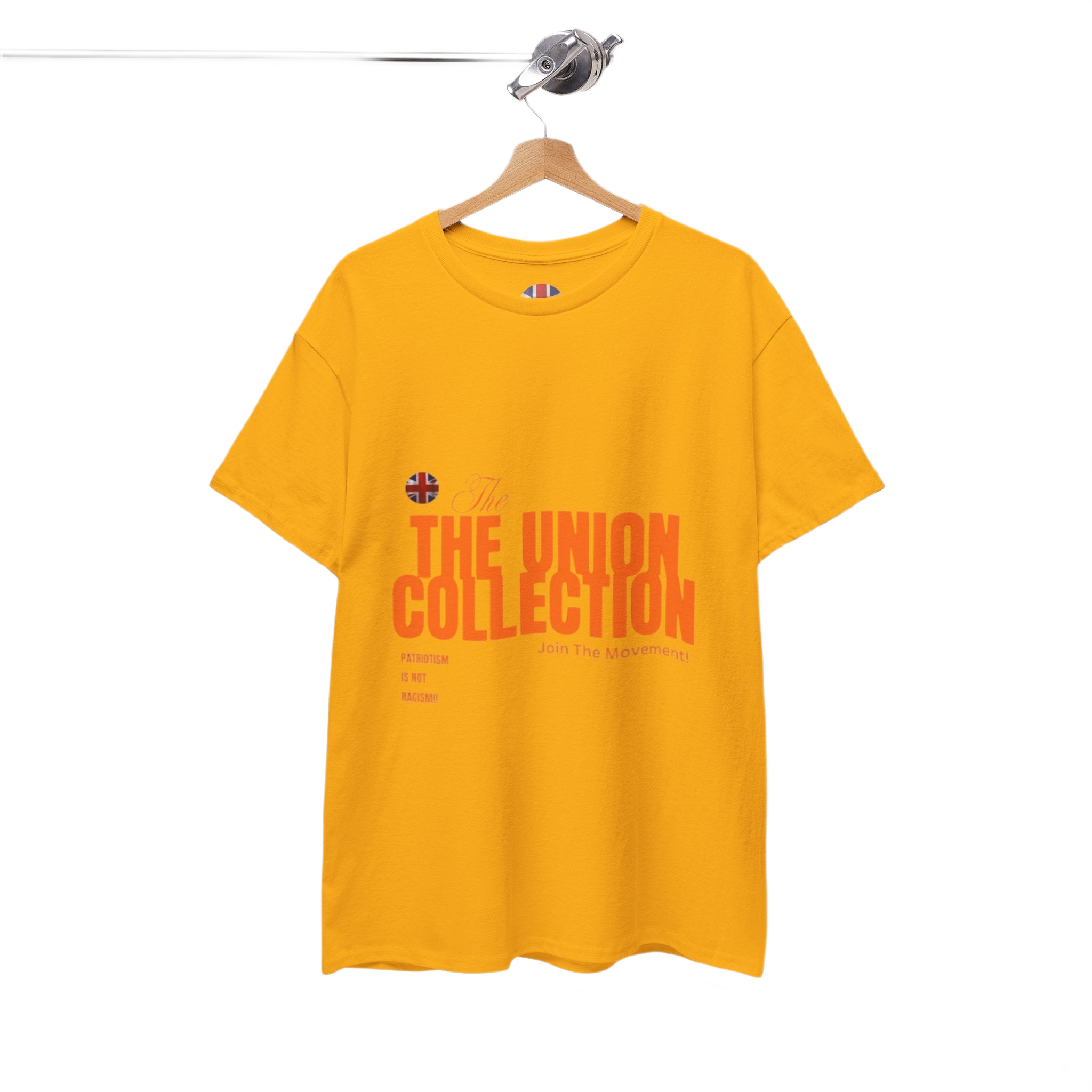 Patriotism Is Not Racism T-Shirt | Union Collection Blue Hand Design | British Political Statement Tee