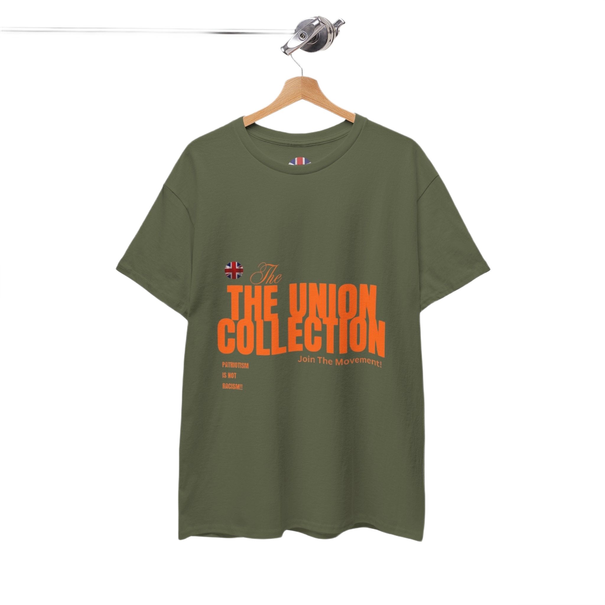 Patriotism Is Not Racism T-Shirt | Union Collection Blue Hand Design | British Political Statement Tee