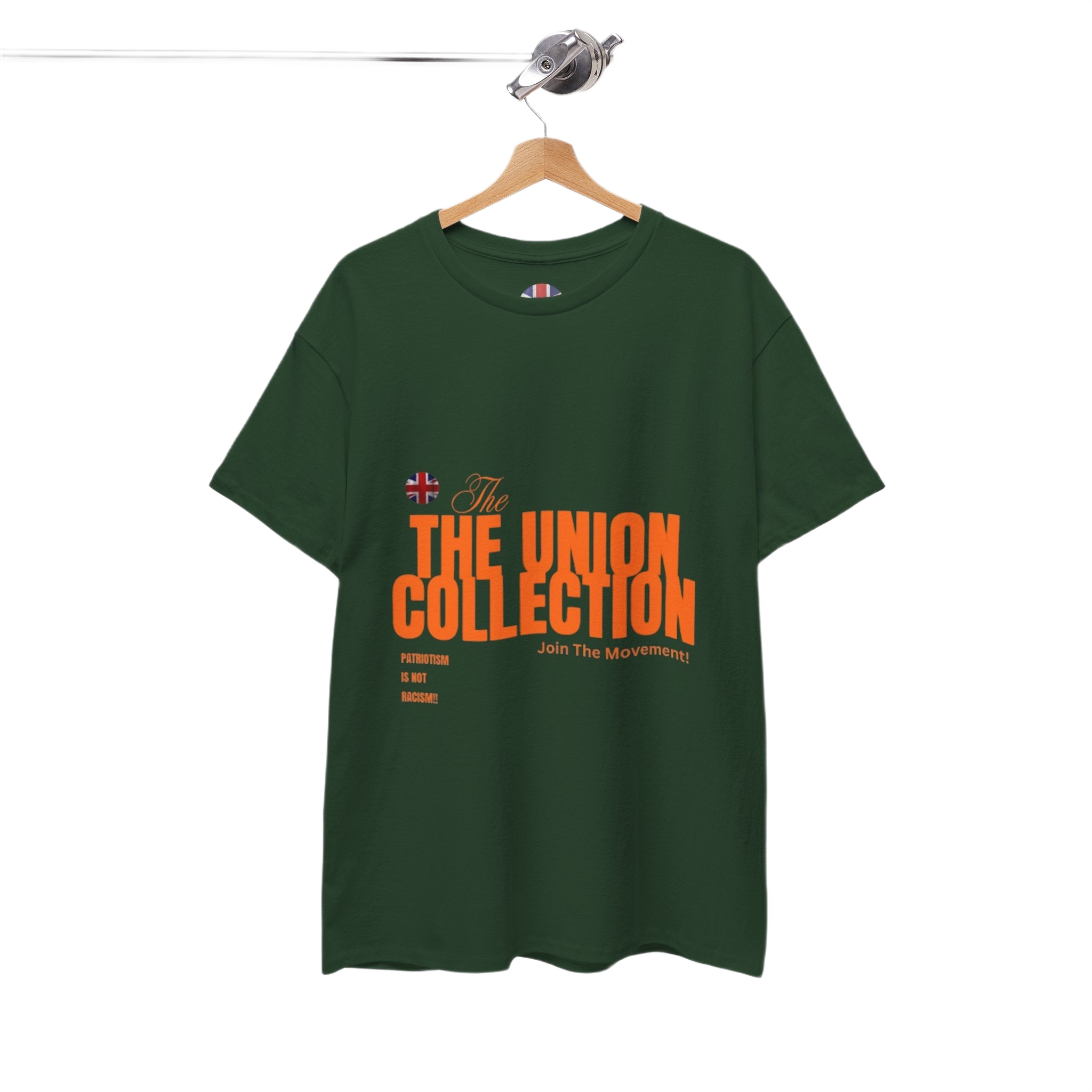 Patriotism Is Not Racism T-Shirt | Union Collection Blue Hand Design | British Political Statement Tee