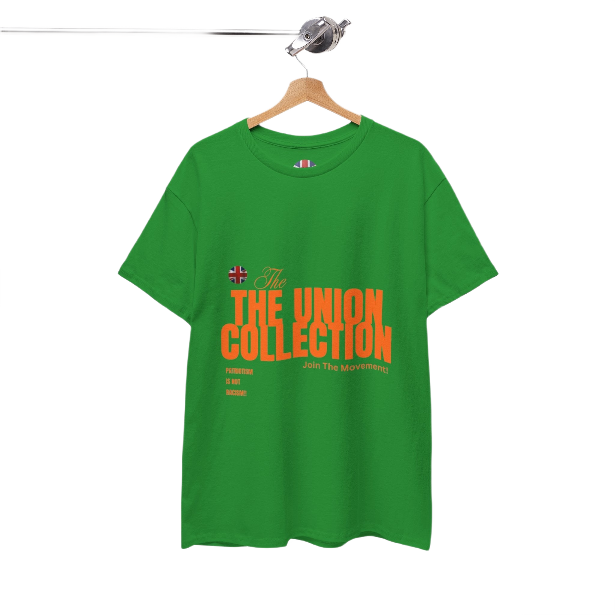 Patriotism Is Not Racism T-Shirt | Union Collection Blue Hand Design | British Political Statement Tee