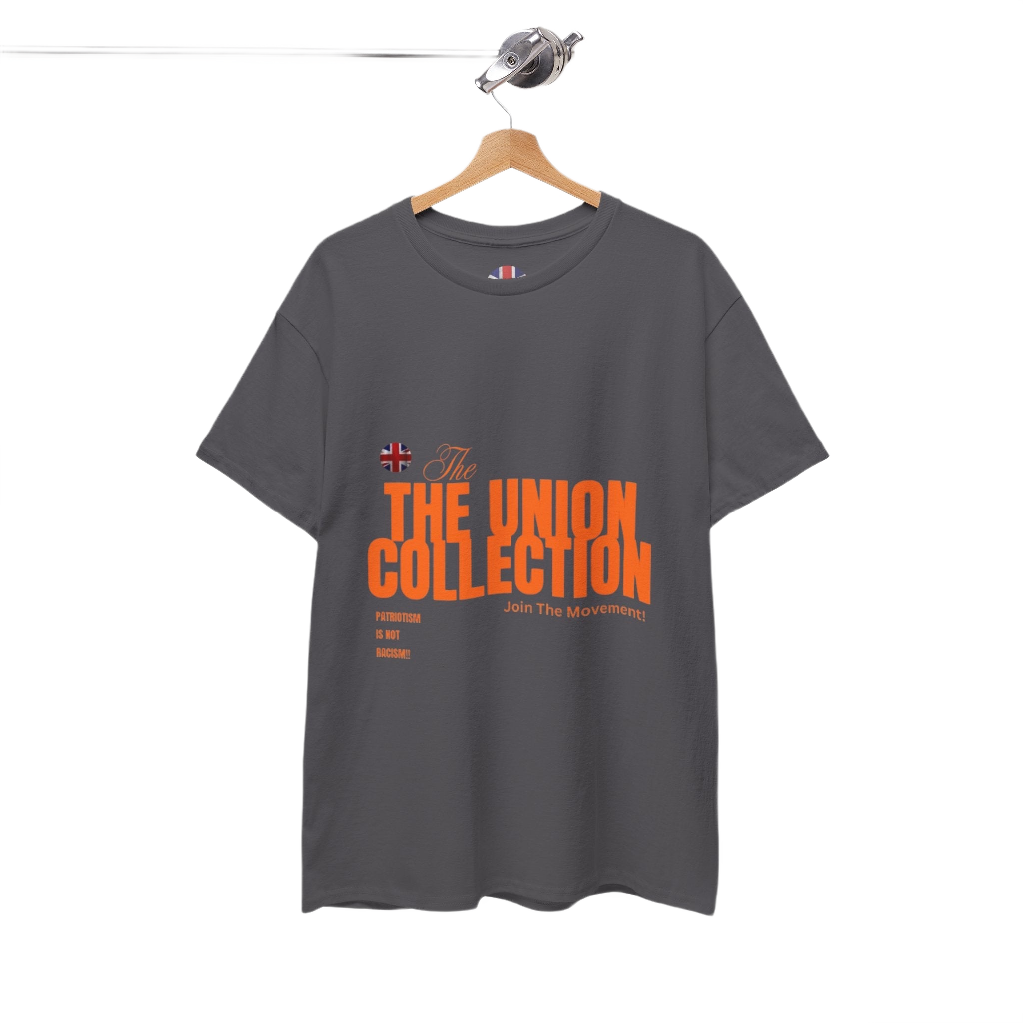 Patriotism Is Not Racism T-Shirt | Union Collection Blue Hand Design | British Political Statement Tee