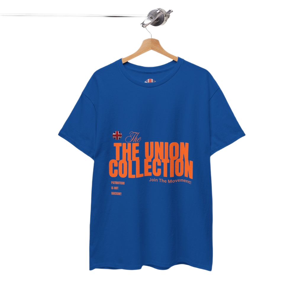 Patriotism Is Not Racism T-Shirt | Union Collection Blue Hand Design | British Political Statement Tee