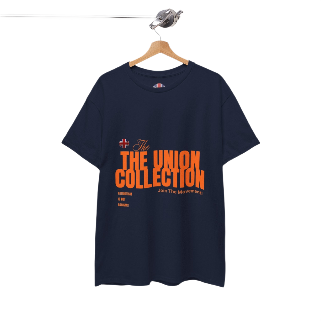Patriotism Is Not Racism T-Shirt | Union Collection Blue Hand Design | British Political Statement Tee
