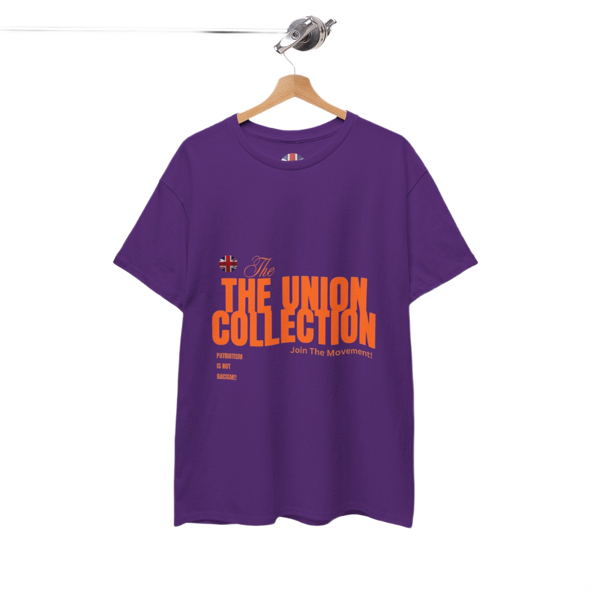 Patriotism Is Not Racism T-Shirt | Union Collection Blue Hand Design | British Political Statement Tee