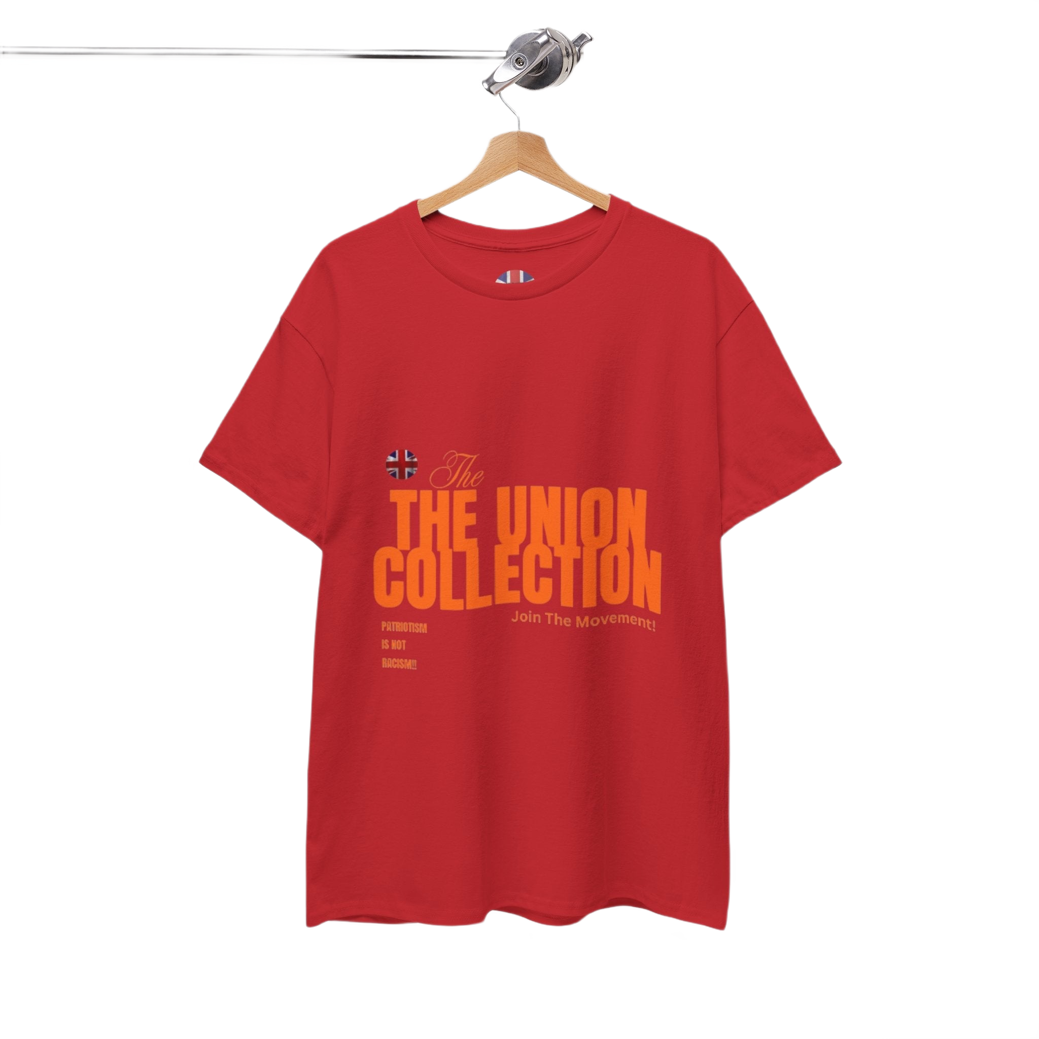 Patriotism Is Not Racism T-Shirt | Union Collection Blue Hand Design | British Political Statement Tee