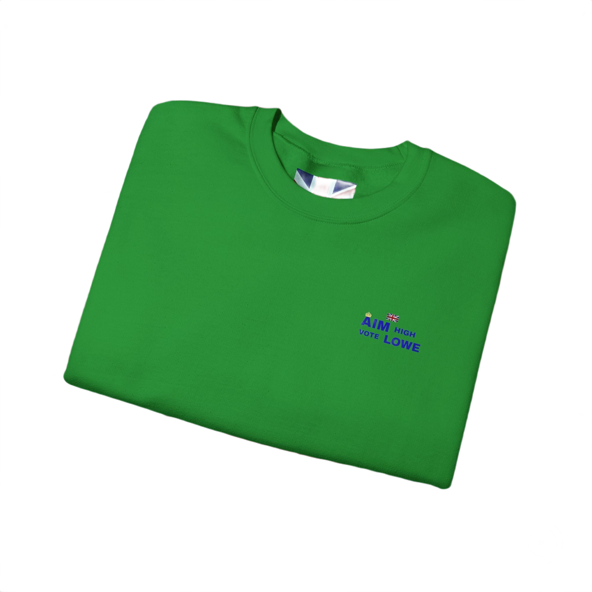 Aim With Love Crewneck Sweatshirt | British-Inspired Minimalist Pullover | Subtle UK Patriot Sweater