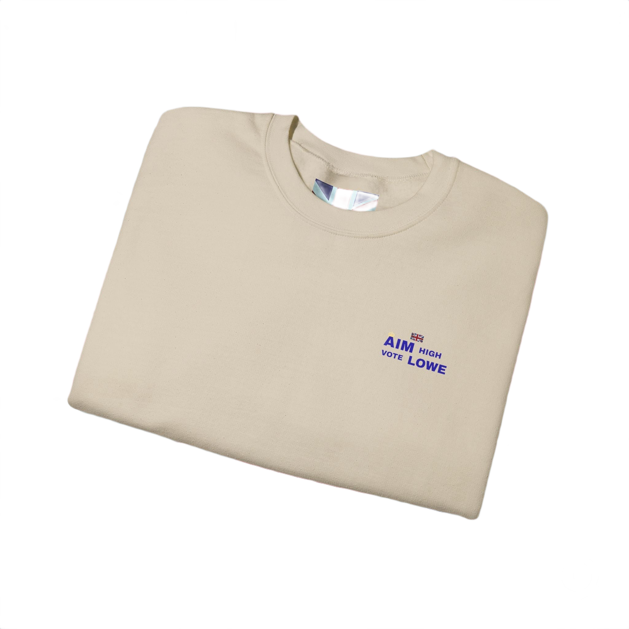 Aim With Love Crewneck Sweatshirt | British-Inspired Minimalist Pullover | Subtle UK Patriot Sweater