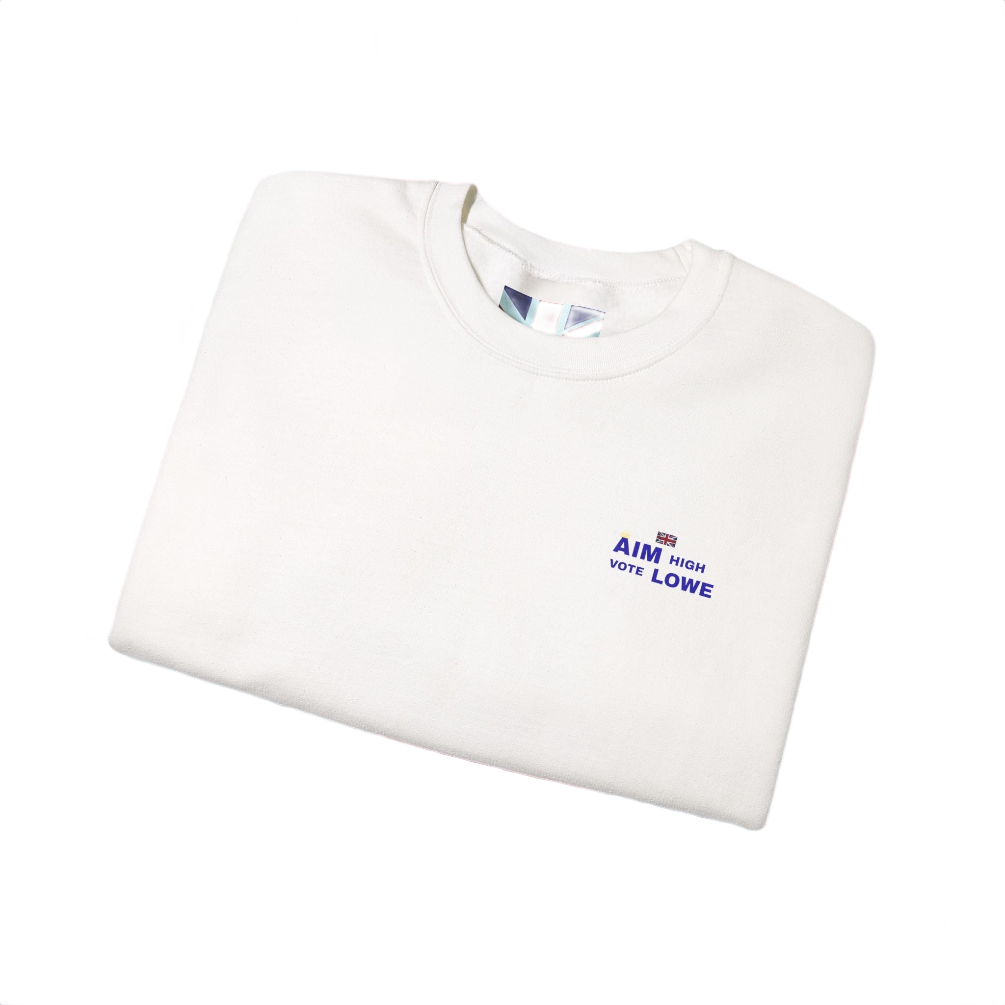 Aim With Love Crewneck Sweatshirt | British-Inspired Minimalist Pullover | Subtle UK Patriot Sweater