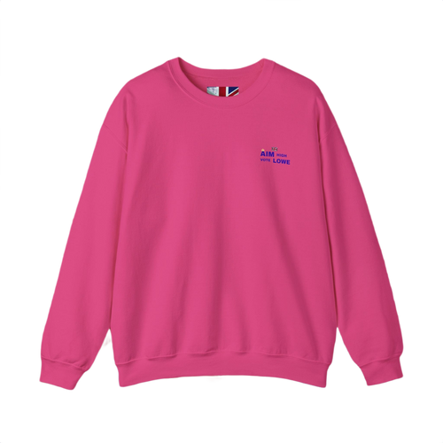 Aim With Love Crewneck Sweatshirt | British-Inspired Minimalist Pullover | Subtle UK Patriot Sweater