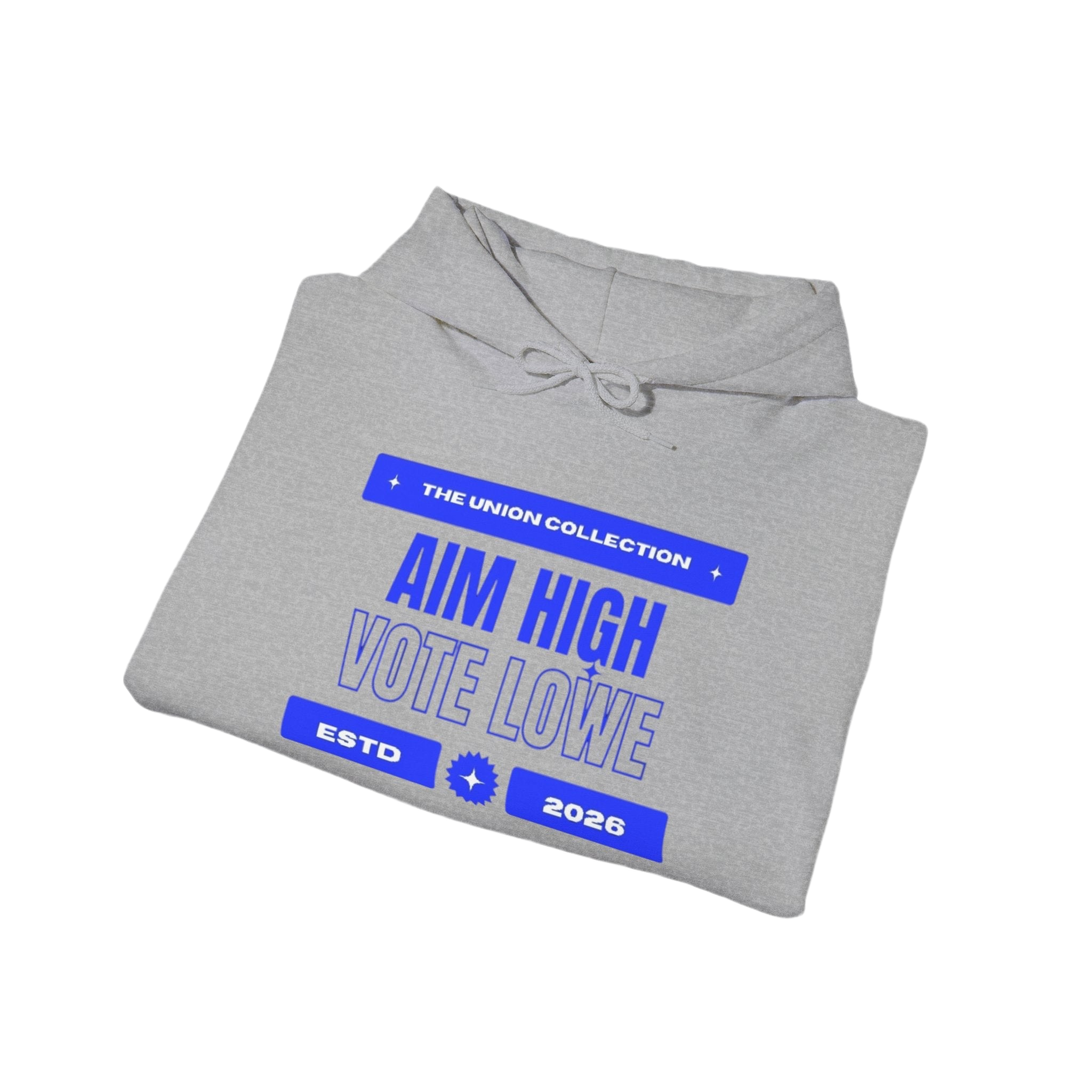 Aim High Vote Lowe Hoodie | Campaign Graphic Pullover | The Union Collection