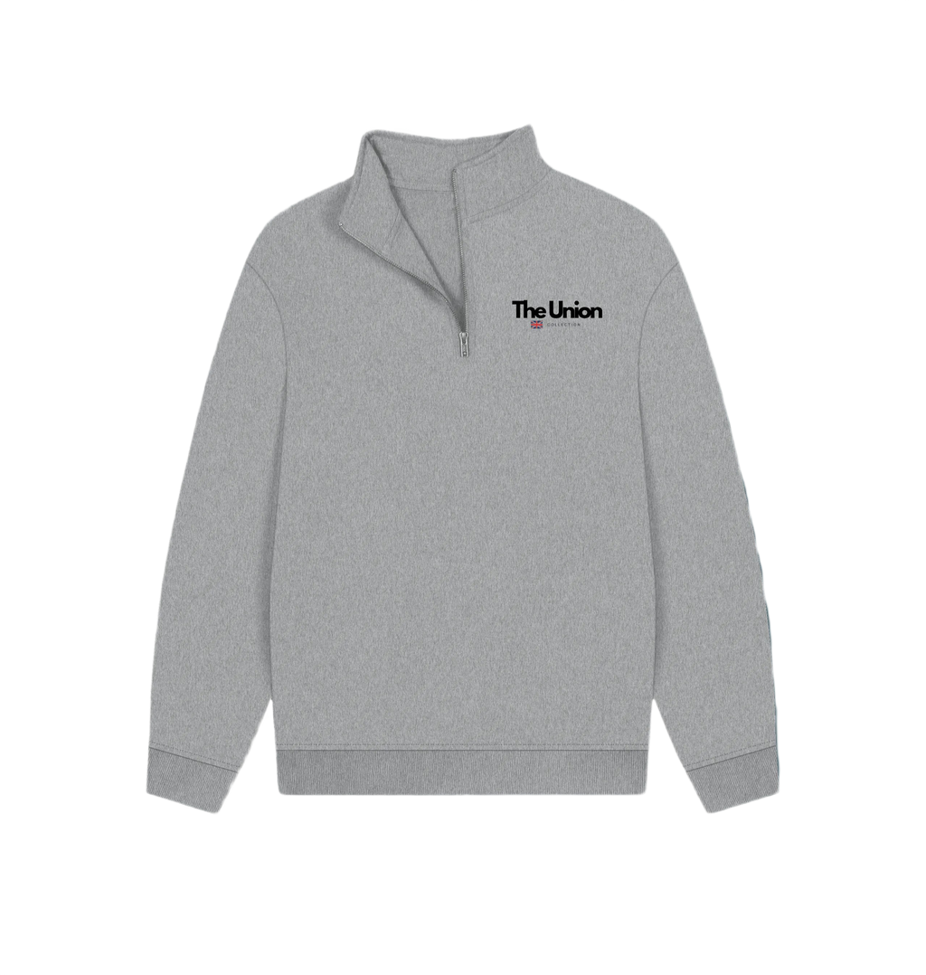 The Union Collection Quarter Zip Sweater | Unisex Heritage Fleece | British Pullover