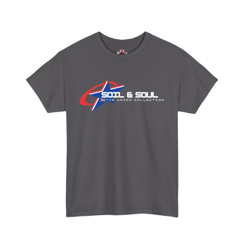 Soil & Soul Logo Tee | Retro Athletic Graphic T-Shirt | British Heritage Top