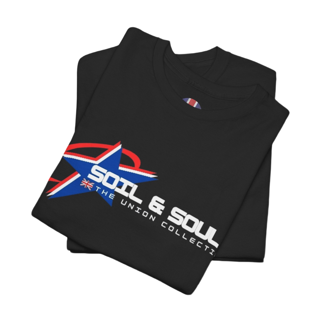 Soil & Soul Logo Tee | Retro Athletic Graphic T-Shirt | British Heritage Top