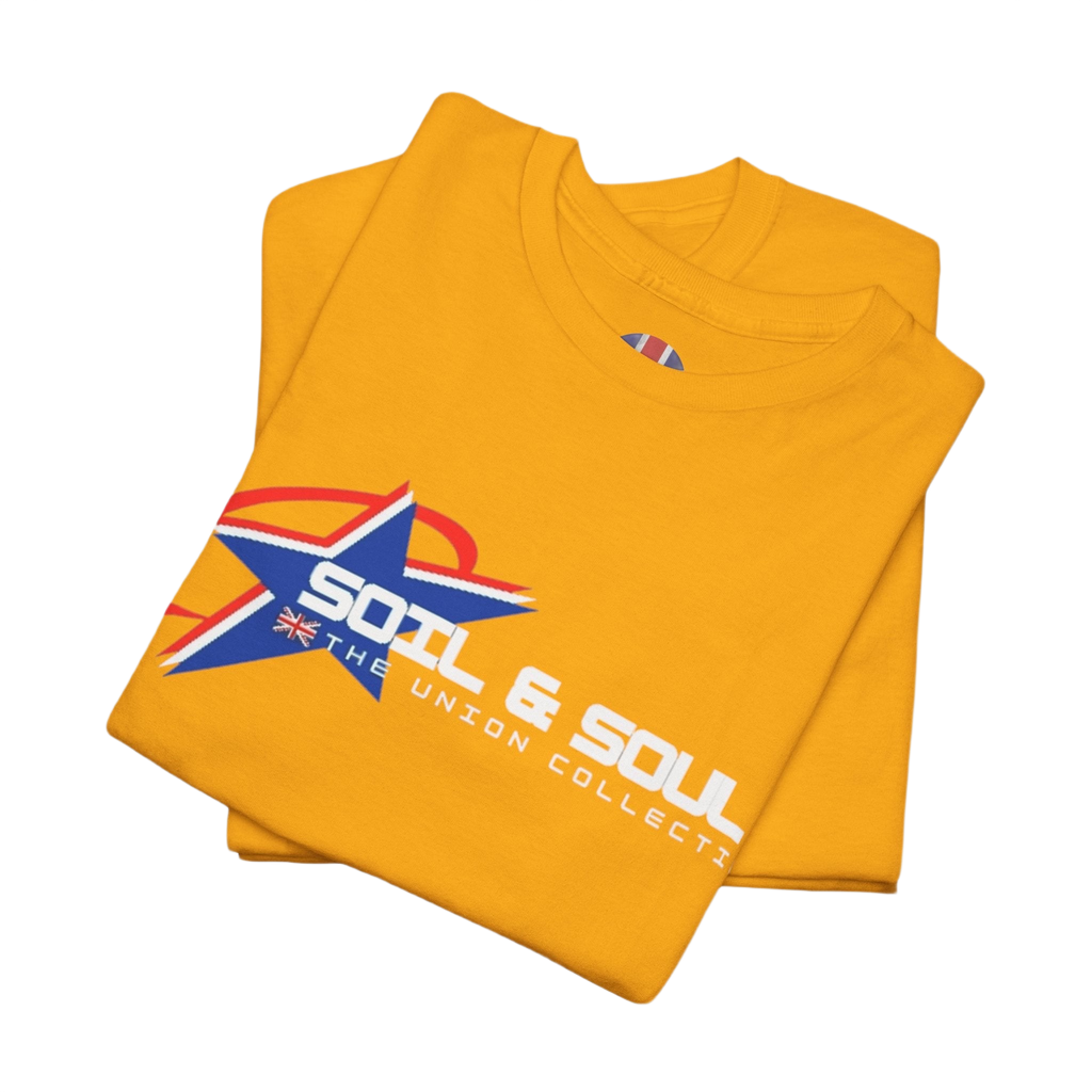 Soil & Soul Logo Tee | Retro Athletic Graphic T-Shirt | British Heritage Top