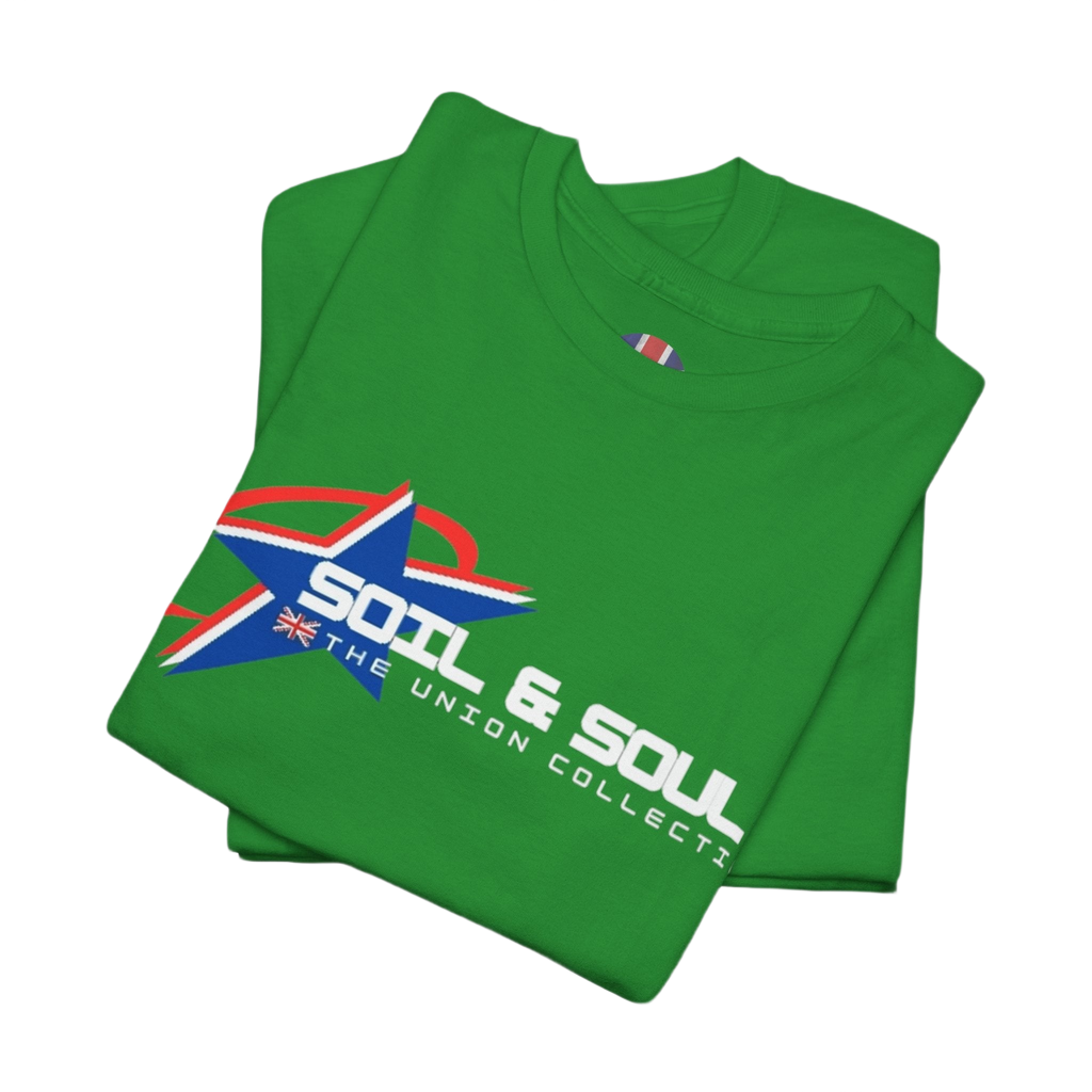 Soil & Soul Logo Tee | Retro Athletic Graphic T-Shirt | British Heritage Top