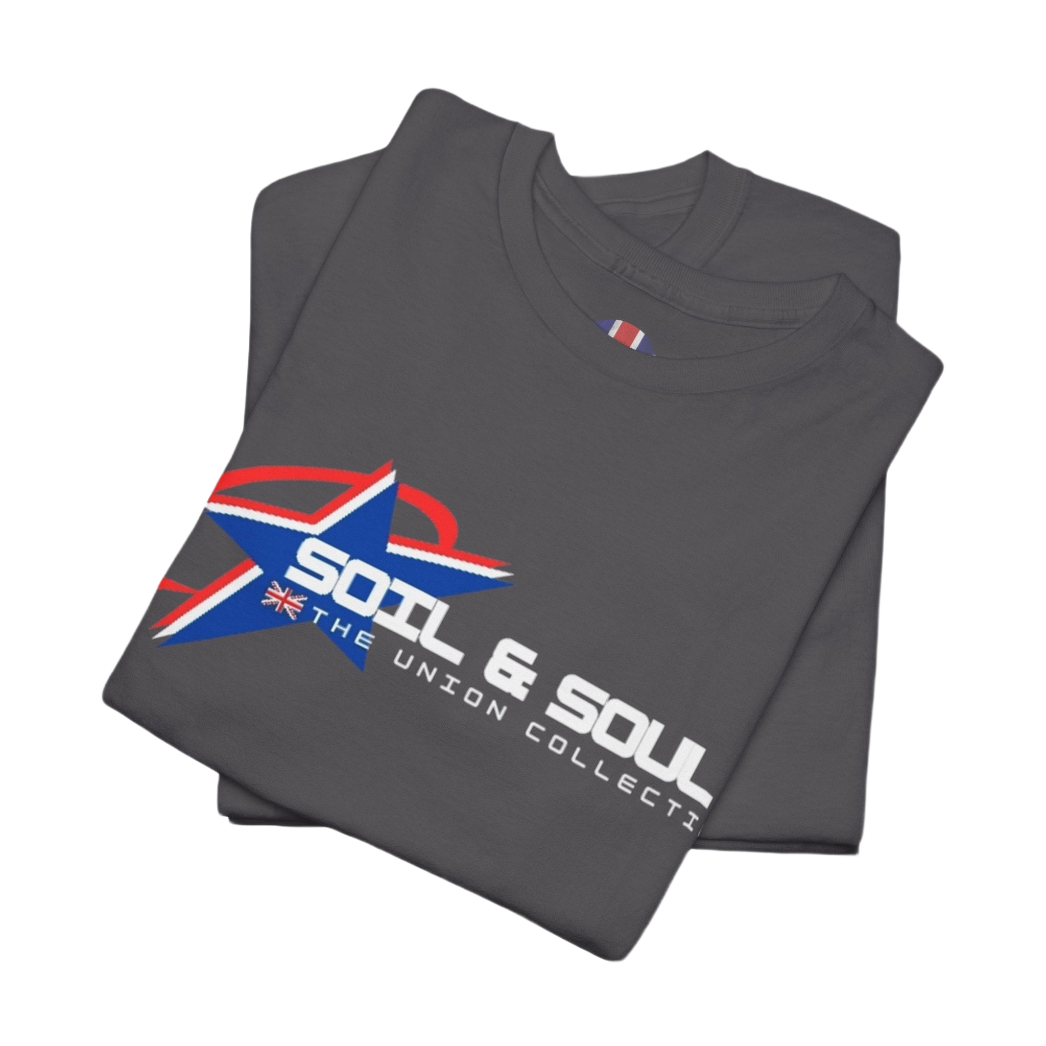 Soil & Soul Logo Tee | Retro Athletic Graphic T-Shirt | British Heritage Top