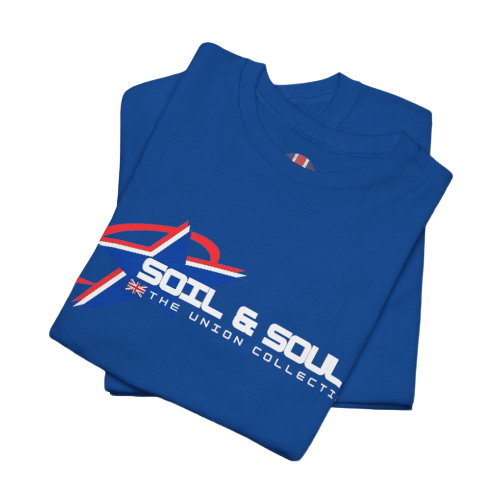 Soil & Soul Logo Tee | Retro Athletic Graphic T-Shirt | British Heritage Top