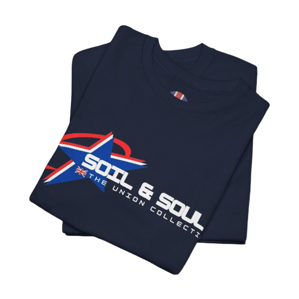 Soil & Soul Logo Tee | Retro Athletic Graphic T-Shirt | British Heritage Top